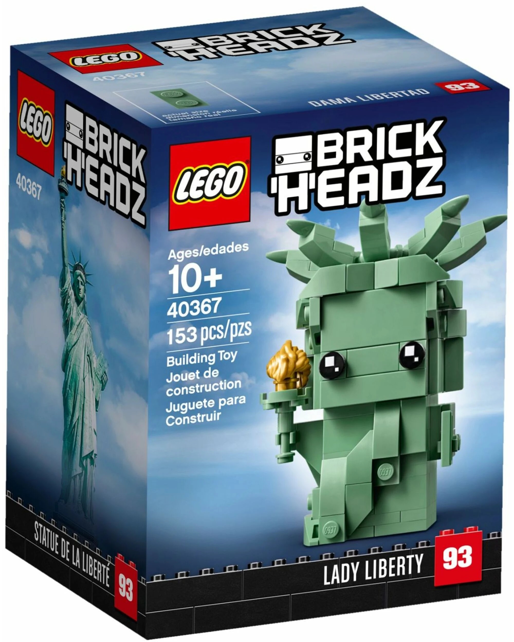 1 LEGO 40367 Lady Liberty BrickHeadz Statue of Liberty, 1 of 1