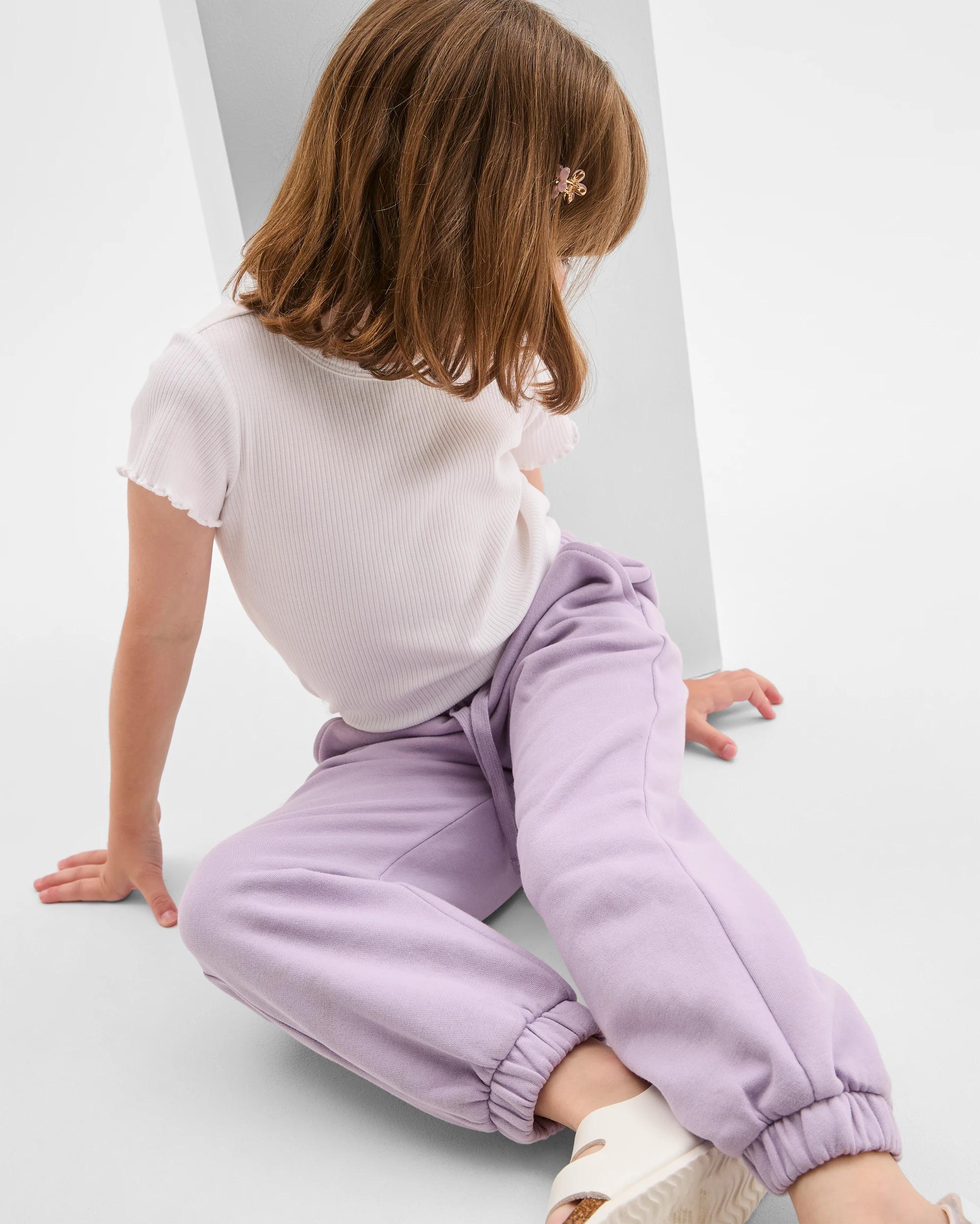 2 Target Kids Australian Cotton Blend Core Trackpants PURPLE, 2 of 6