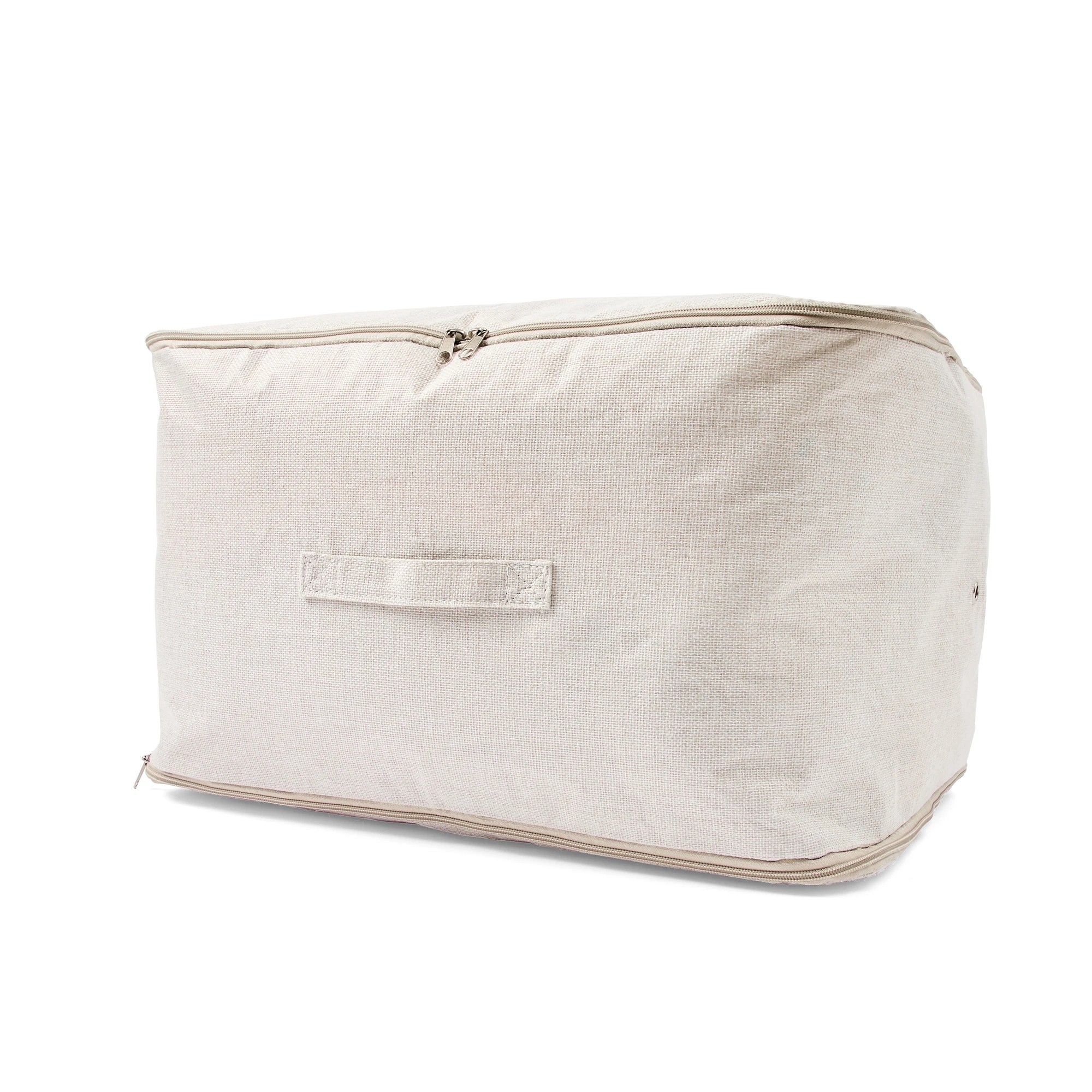 2 Linen Look Extra Large Expandable Storage Bag, 2 of 10