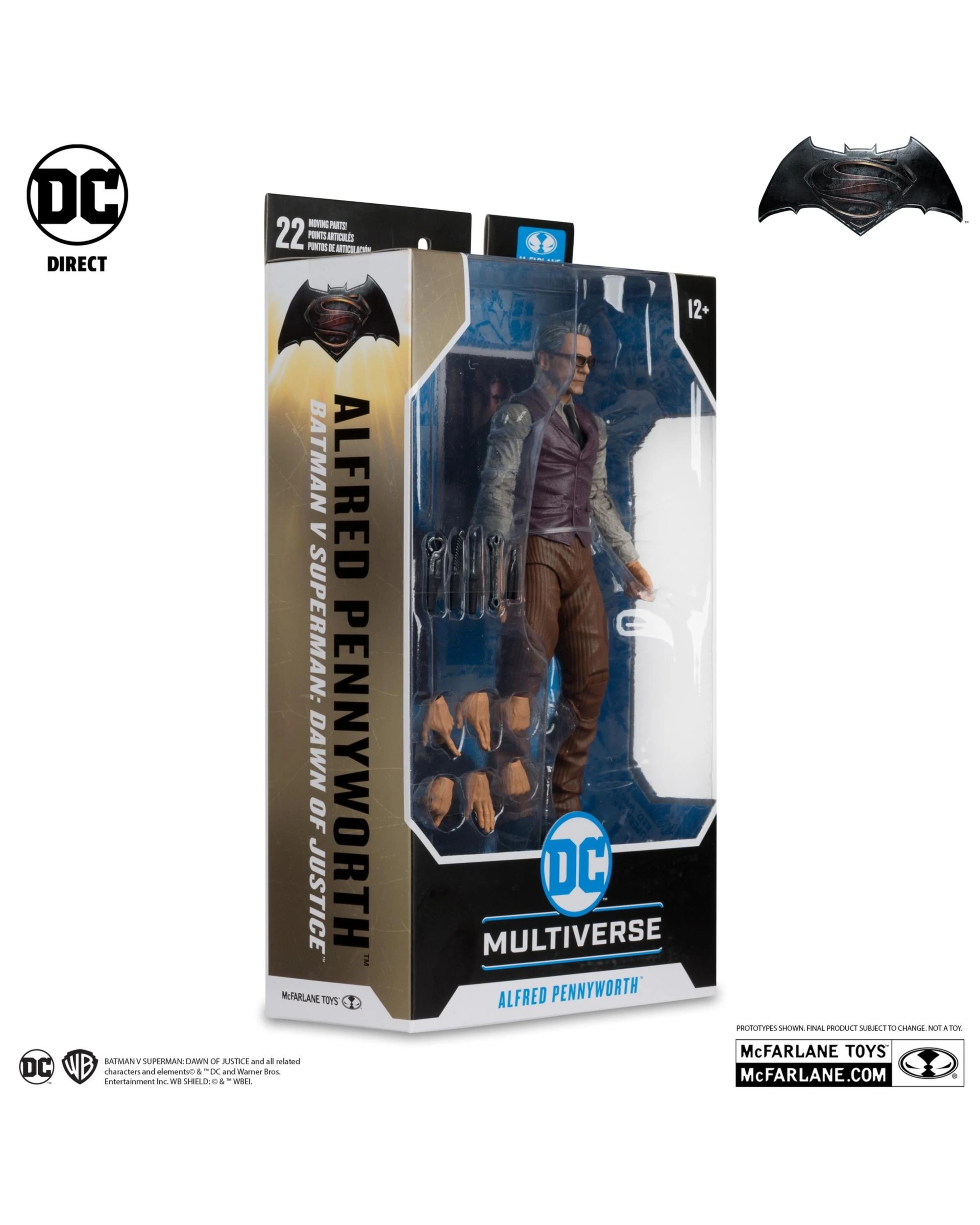 8 DC Multiverse Batman VS Superman Dawn of Justice Alfred Pennyworth 7 inch Figure, 8 of 9