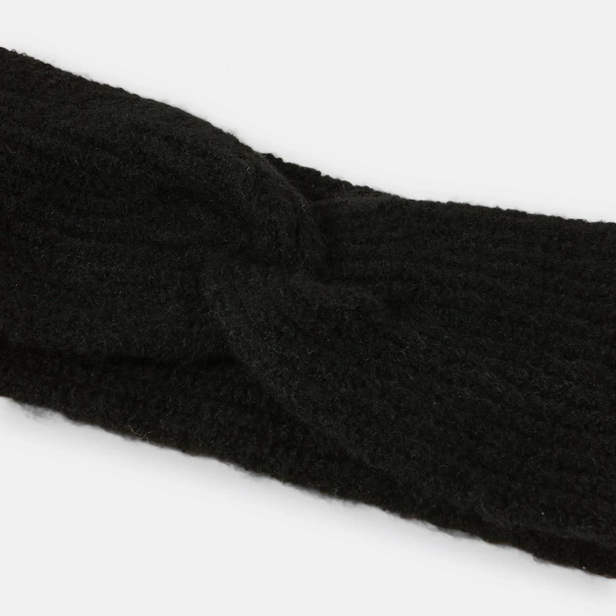 2 Rib Headwrap Black, 2 of 3