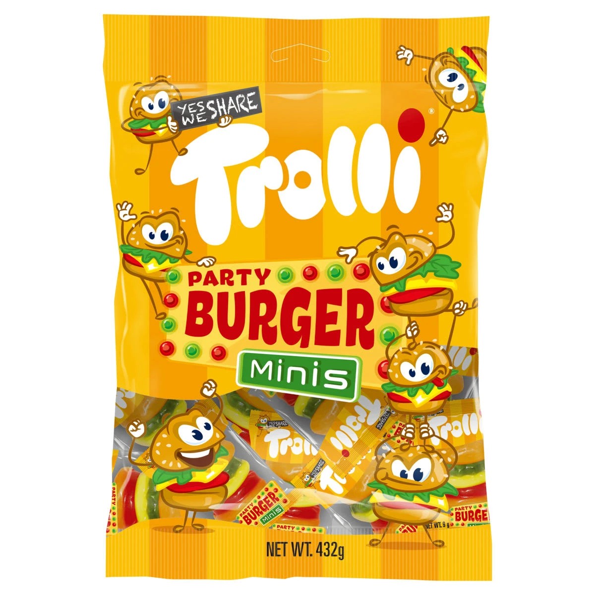 1 Trolli Party Mini Burgers 432g