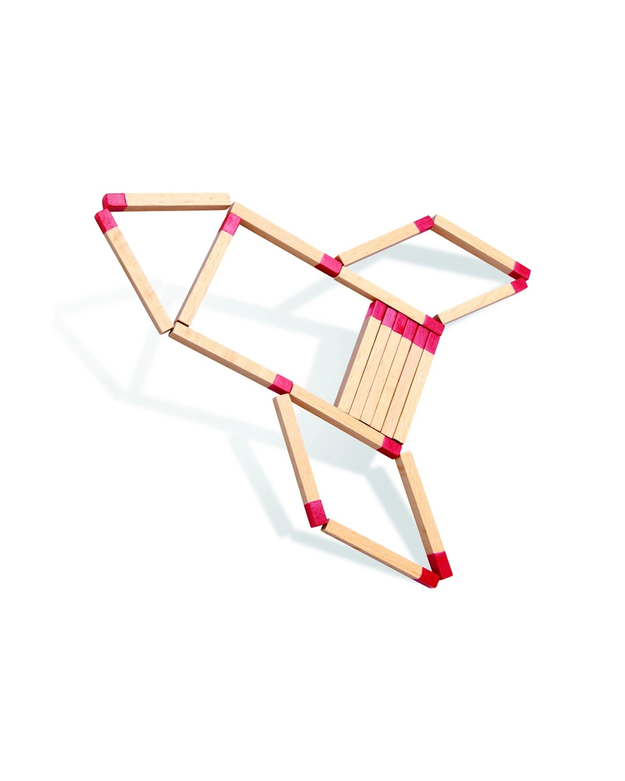 1 Hape Matchstix Puzzles Wooden Building Set Kids Toy - Natural, 1 of 6