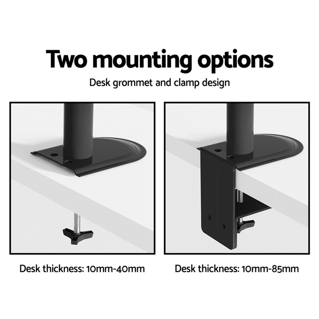 6 Artiss Monitor Arm Desk Mount Laptop Tray
 - Black, 6 of 7