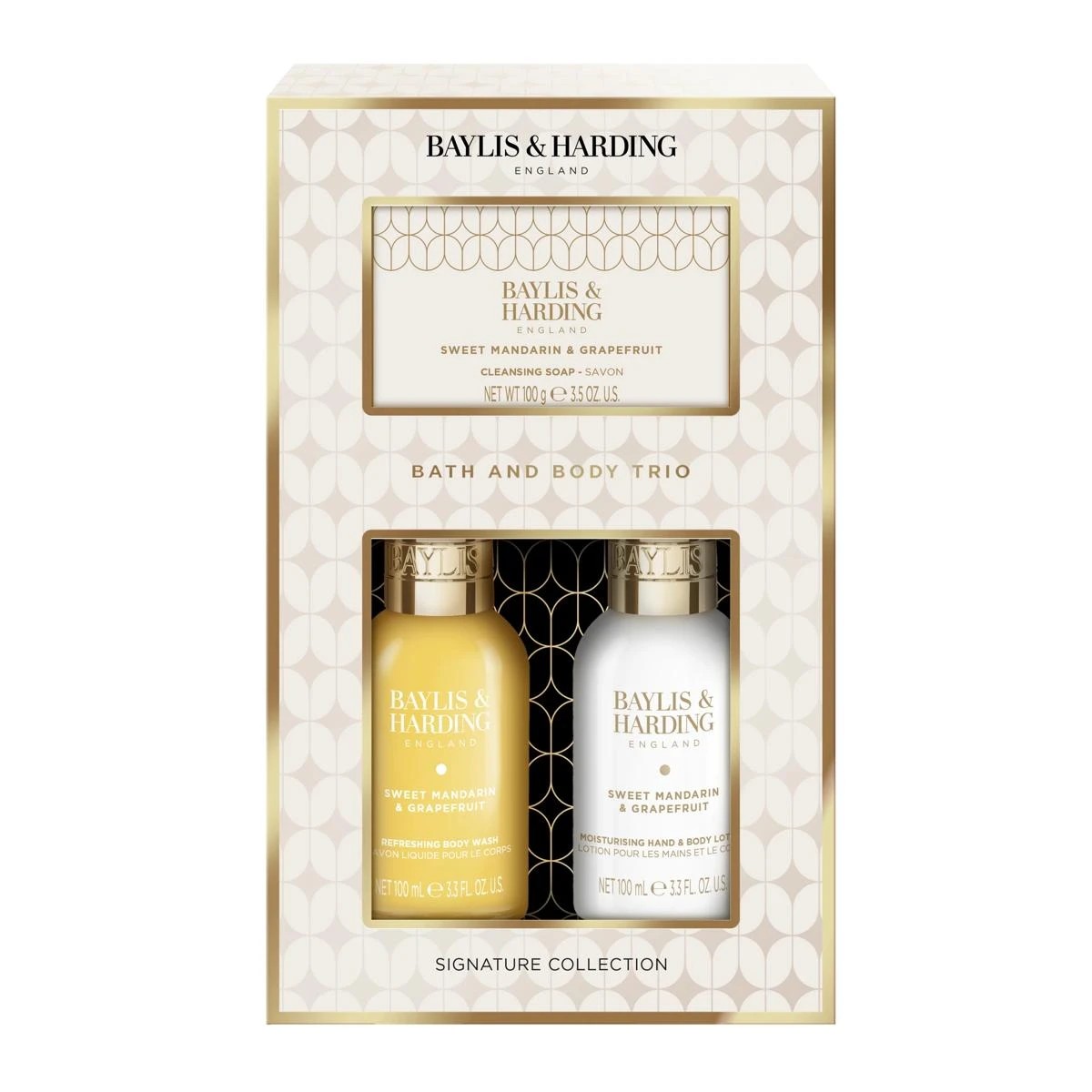 1 Baylis & Harding Signature Collection Bath and Body Trio - Sweet Mandarin and Grapefruit, 1 of 4