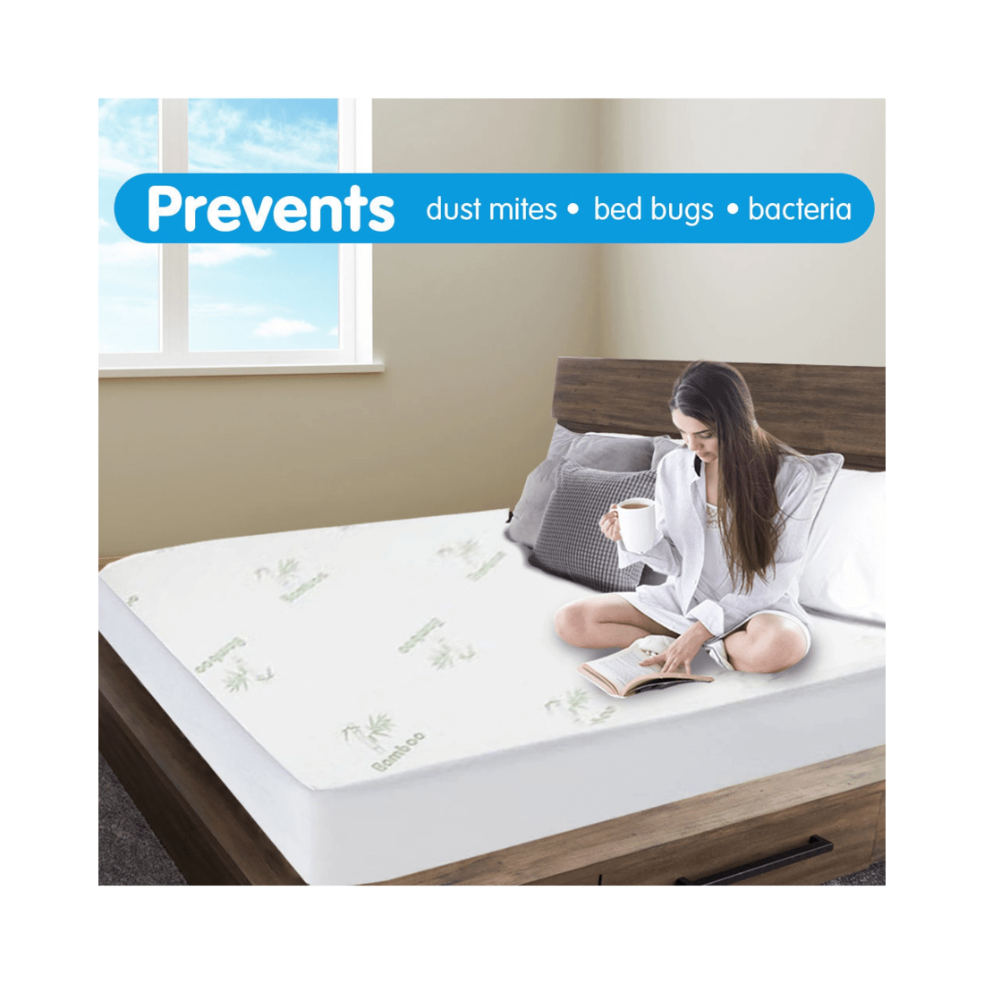 8 Laura Hill Bamboo Mattress Protector- King, 8 of 8