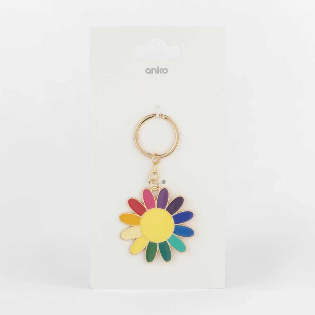 2 Daisy Rainbow Keyring - Gold Tone, 2 of 2