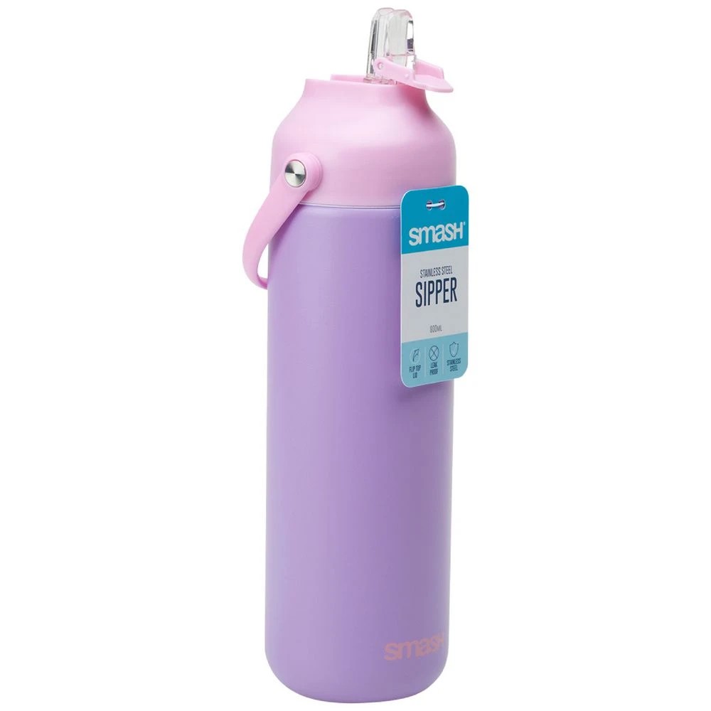 2 Smash Icon Stainless Steel Drink Bottle 800mL Purple, 2 of 4