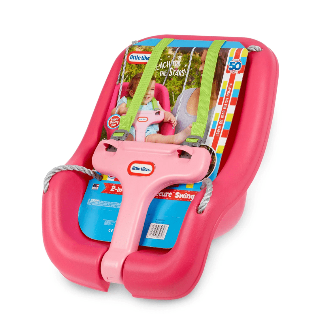 5 Little Tikes 2-in-1 Snug and Secure Swing - - Pink, 5 of 6