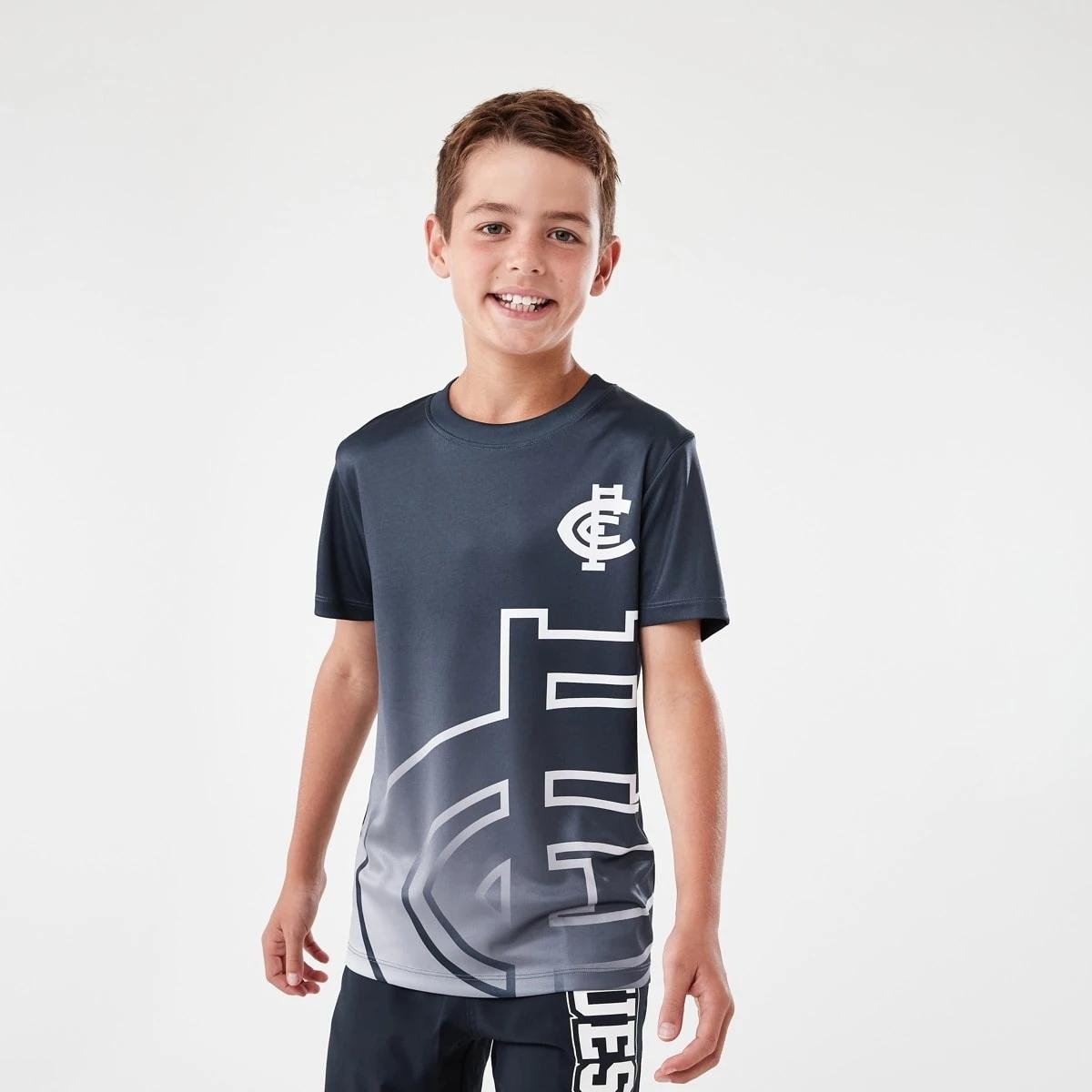 2 Official AFL Kids Training T-shirt Carlton, 2 of 10