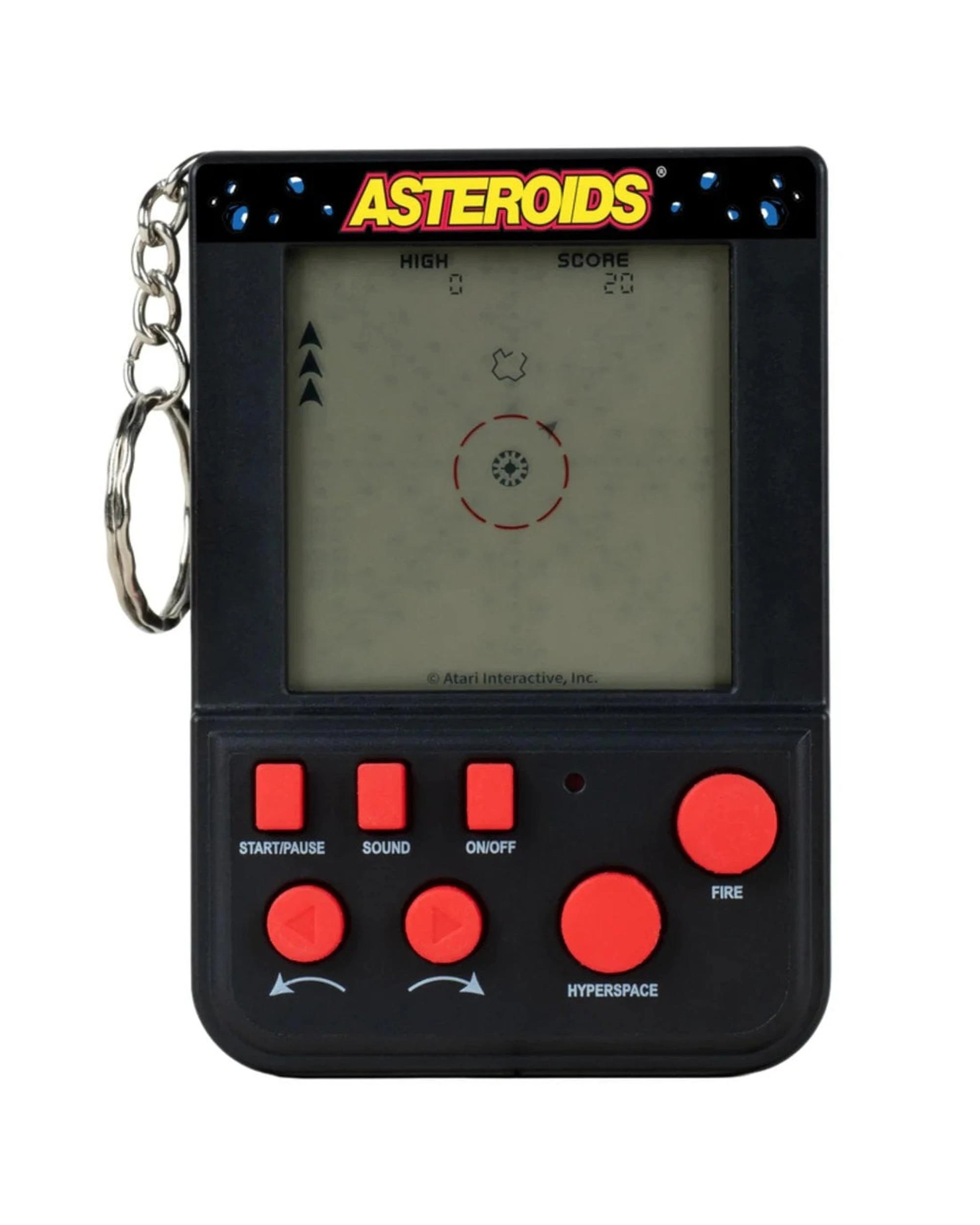 2 Fizz Creations Asteroids Keyring Arcade, 2 of 4
