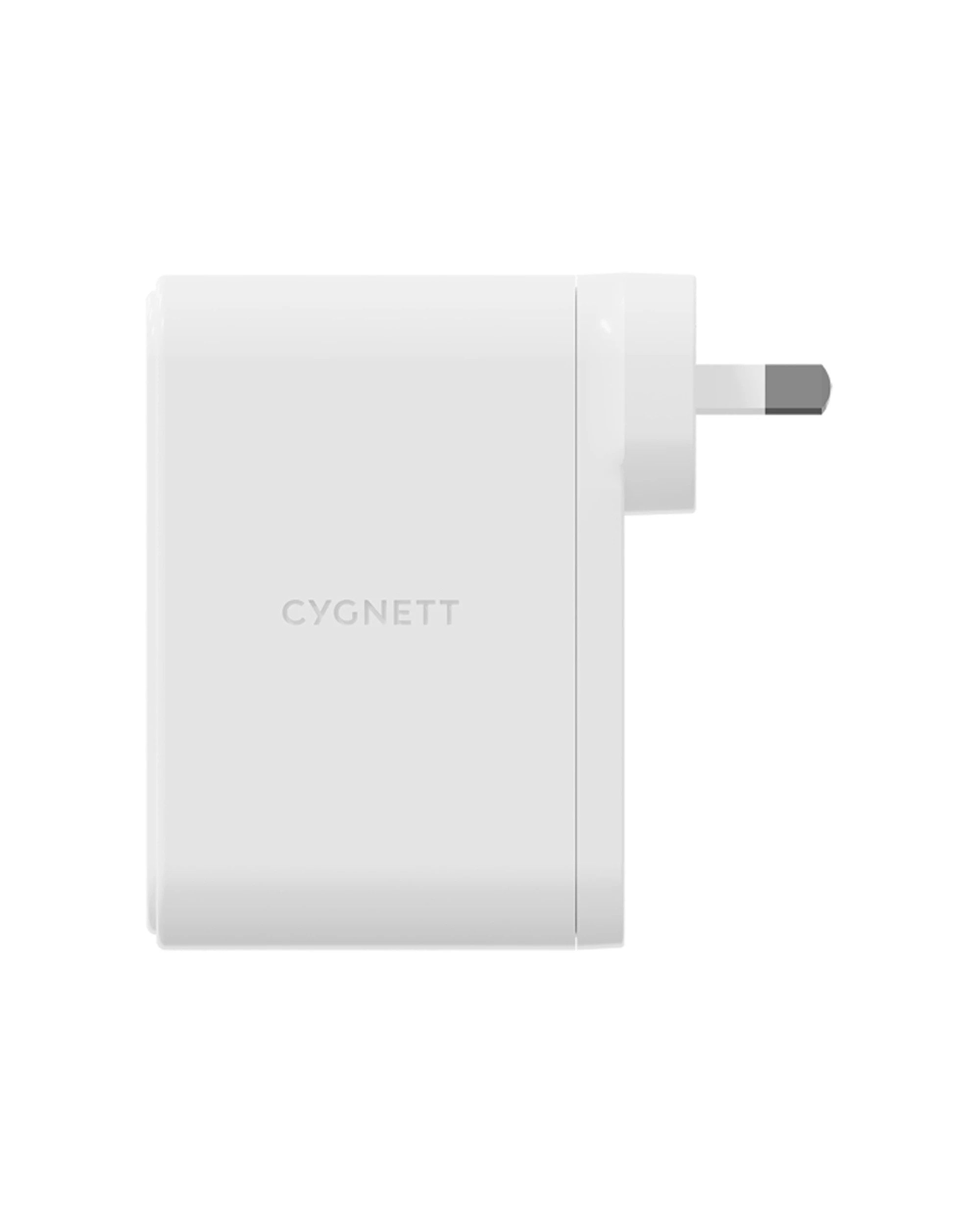 3 Cygnett PowerPlus 100W GaN USB-C & USB-A Dual Ports Wall Charger - White, 3 of 4