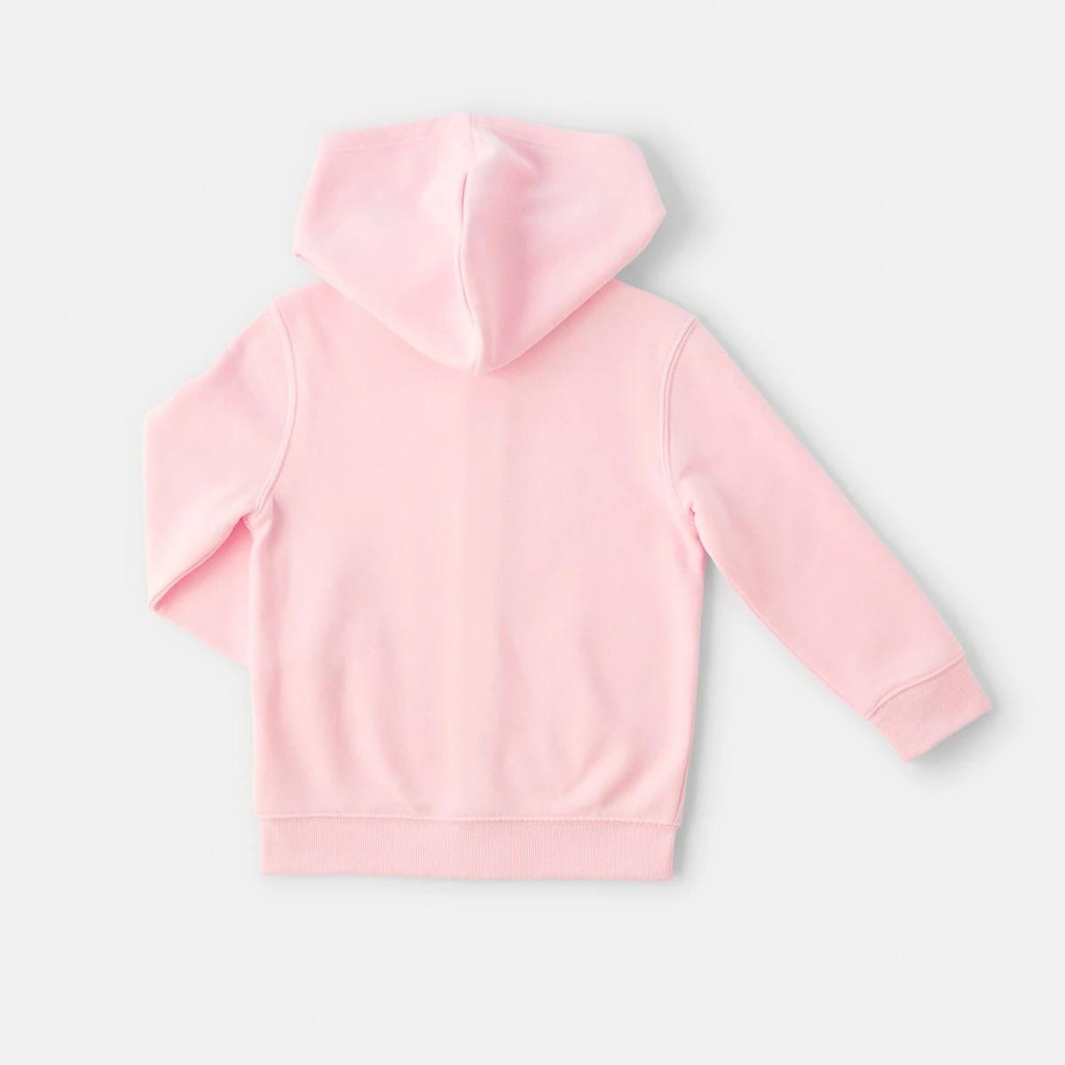 10 Plain Zip Through Hoodie Light Pink, 10 of 10