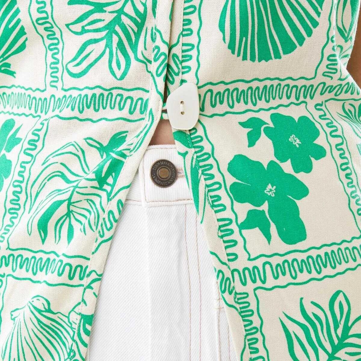 6 Wide Leg Pocket Jeans ECRU DENIM, 6 of 9