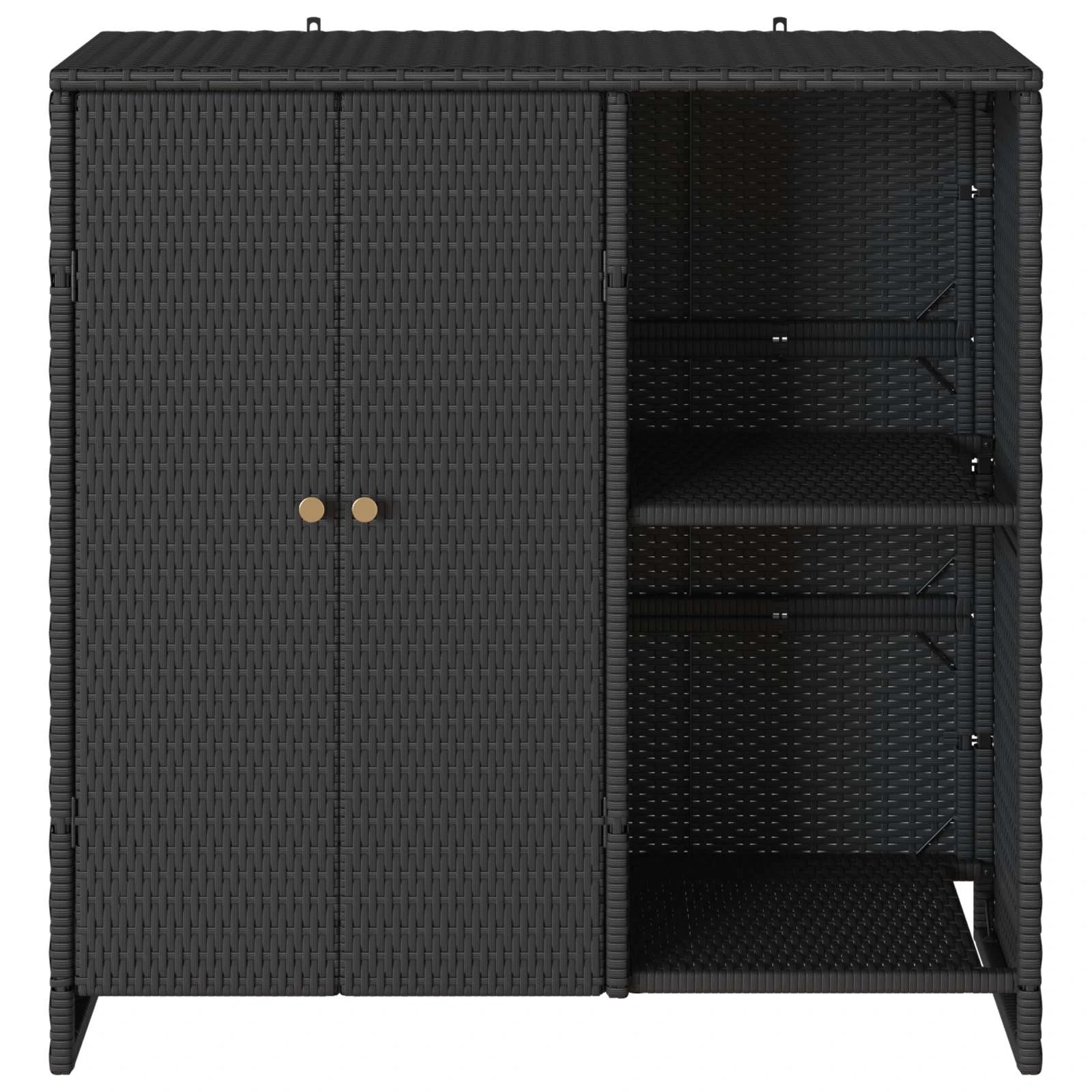 5 vidaXL Modern Storage Cabinet Durable - Black, 5 of 10