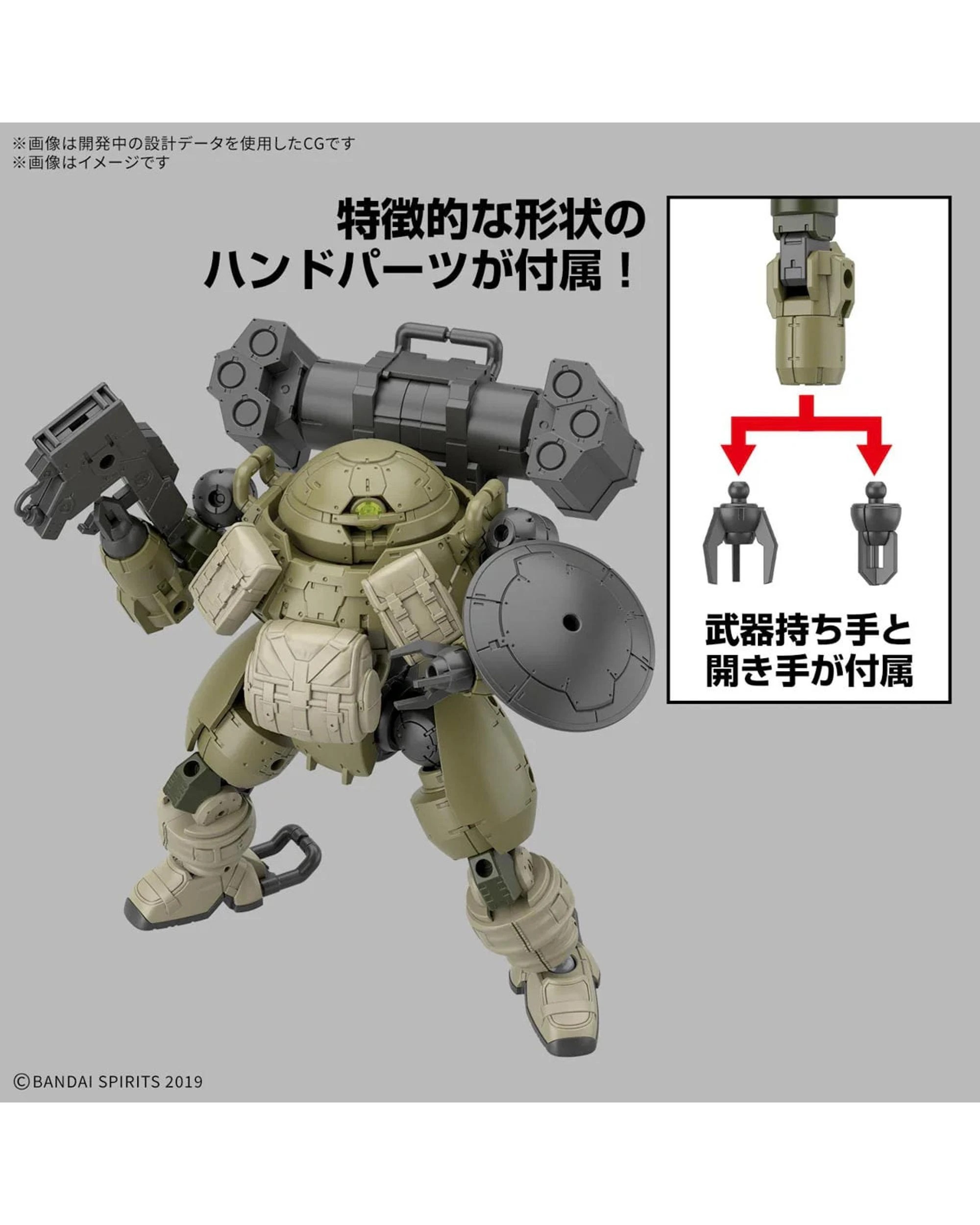 4 Bandai 30MM bEXM-6 Roundnova I 1/144 Model Kit, 4 of 9