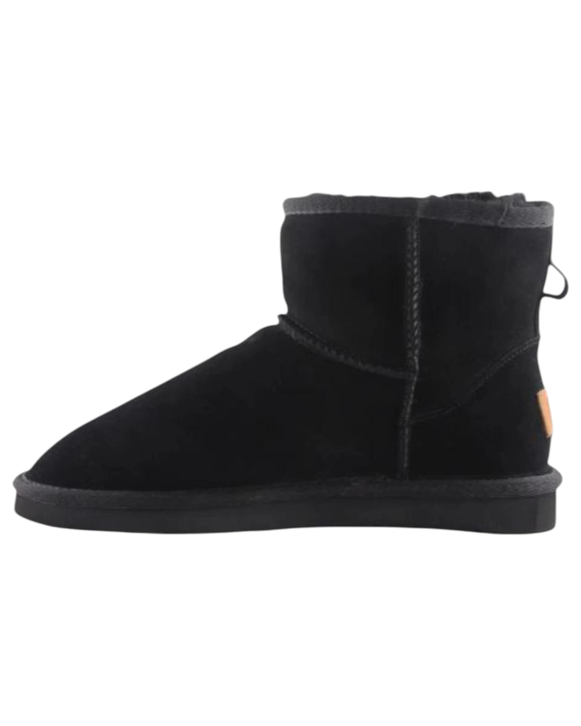 3 Grosby Ugg Boots Suede Womens Leather Sheepskin Jillaroo Black Slippers BLACK, 3 of 4