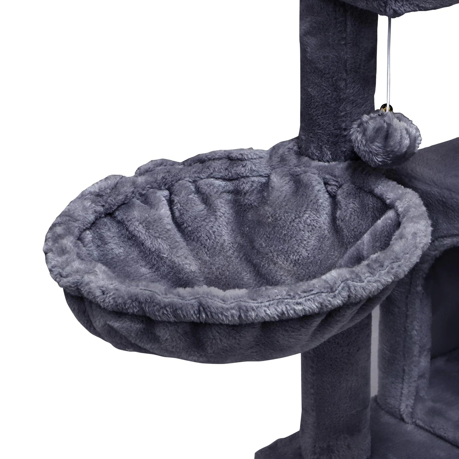 7 Beastie Cat Tree Scratching Post Scratcher Tower Condo House Furniture Wood 100cm - Grey, 7 of 7