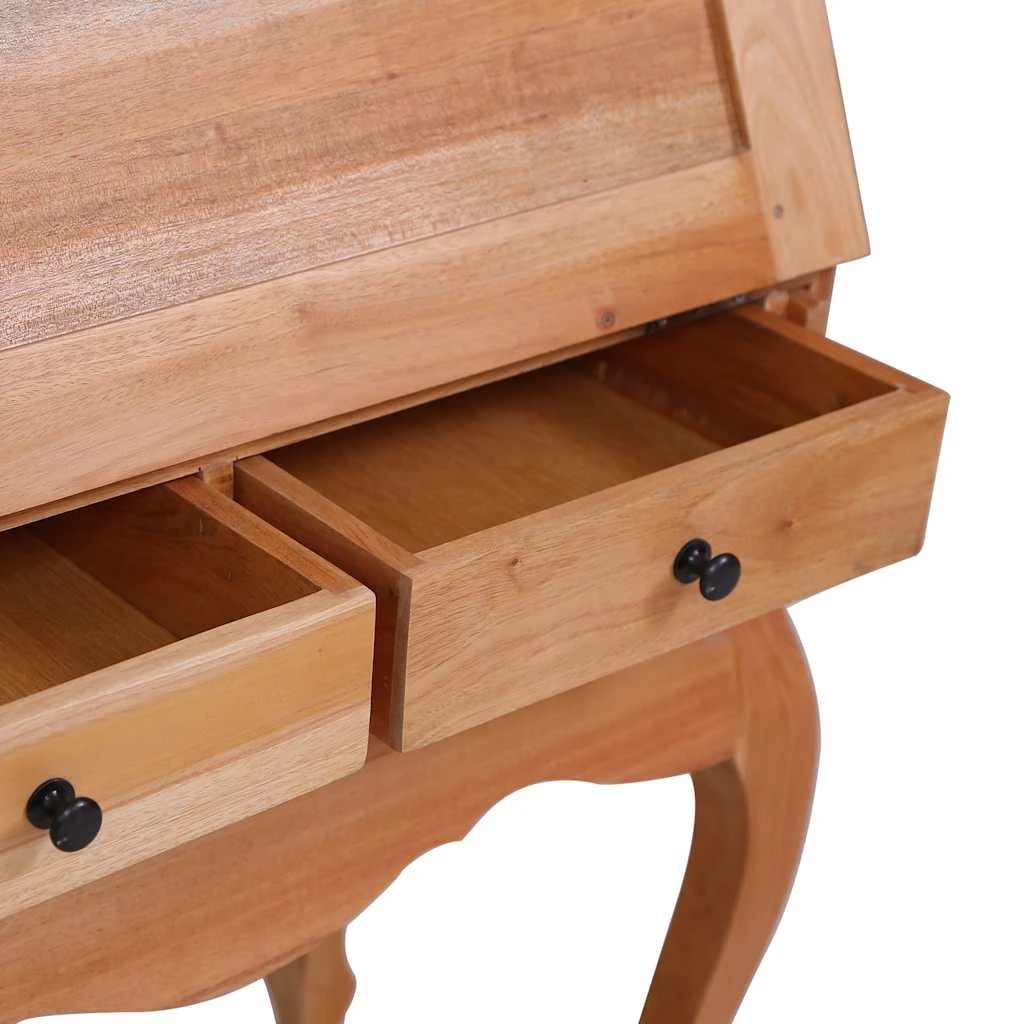 7 Vidaxl Desk Wooden Desk - Brown, 7 of 8
