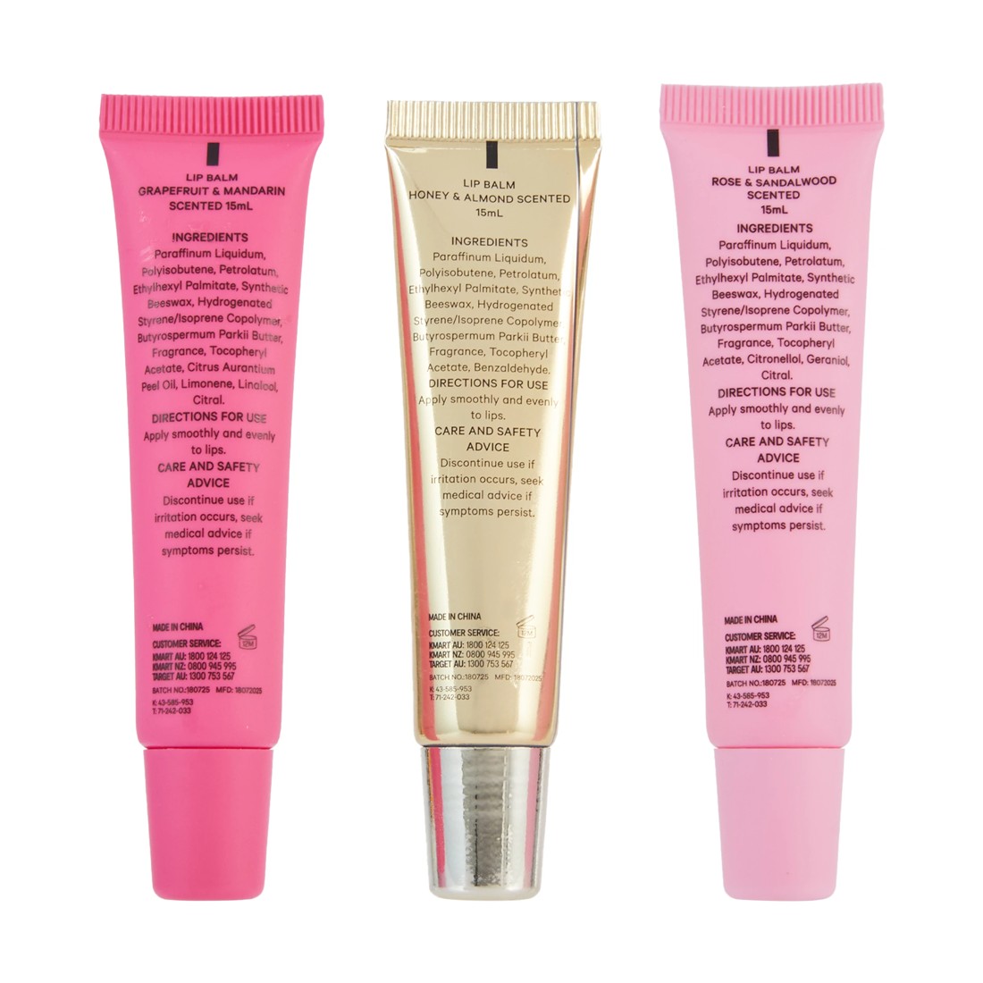 3 OXX Bodycare Lip Balm Trio Set, 3 of 5