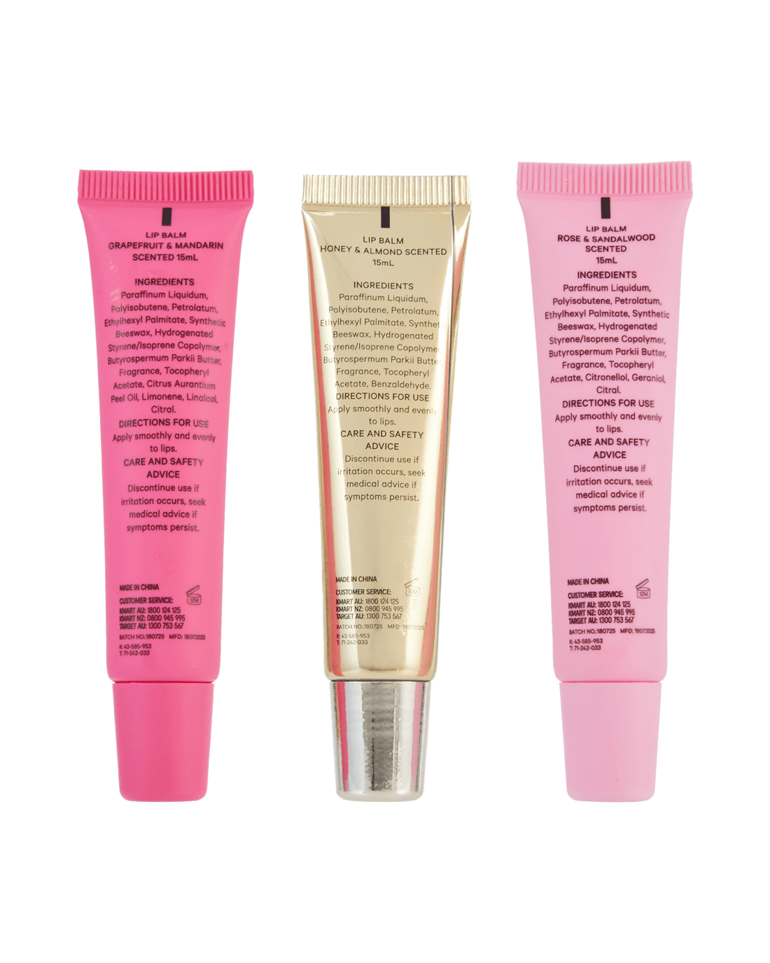 3 OXX Bodycare Lip Balm Trio Set, 3 of 5