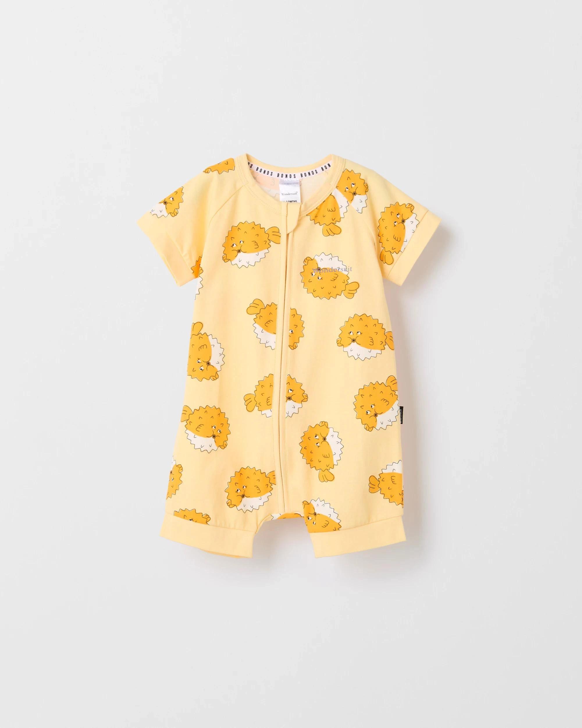 3 Bonds Baby Zippy Wondersuit Romper PUFFIN AROUND, 3 of 4