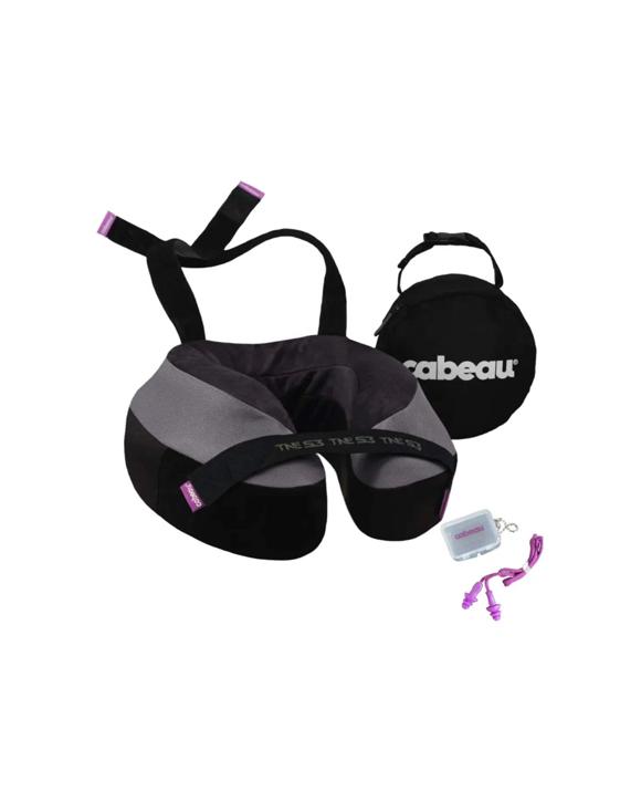 Cabeau The Necks Evolution S3 Memory Foam Neck Travel Pillow With Chin Support - Grey
