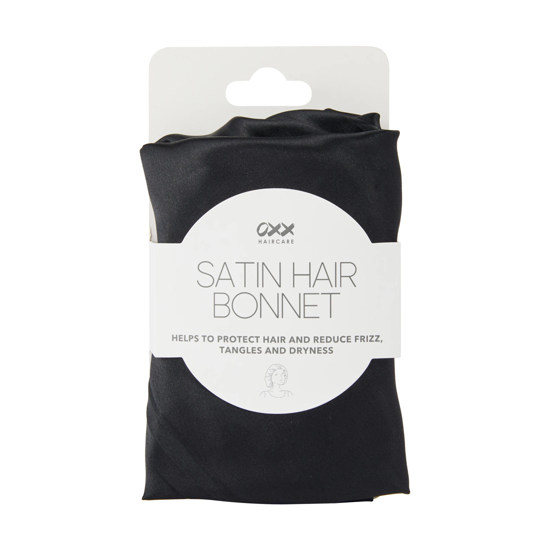 4 OXX Haircare Satin Hair Bonnet - Black, 4 of 4
