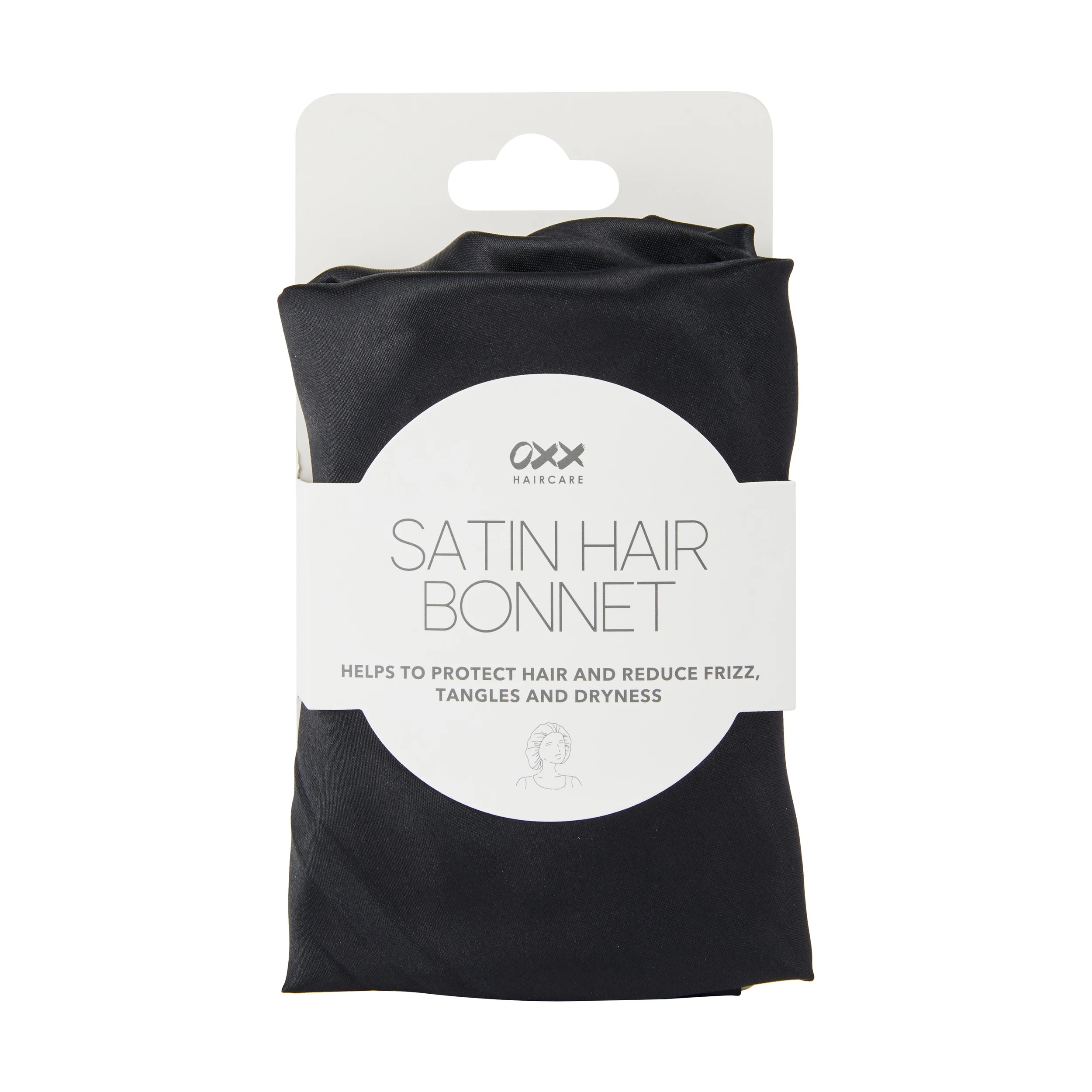 4 OXX Haircare Satin Hair Bonnet - Black, 4 of 4