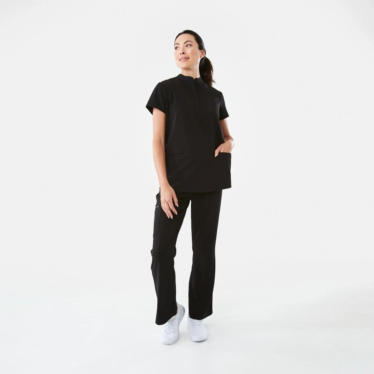 8 Work Placket Scrub Top BLACK, 8 of 8