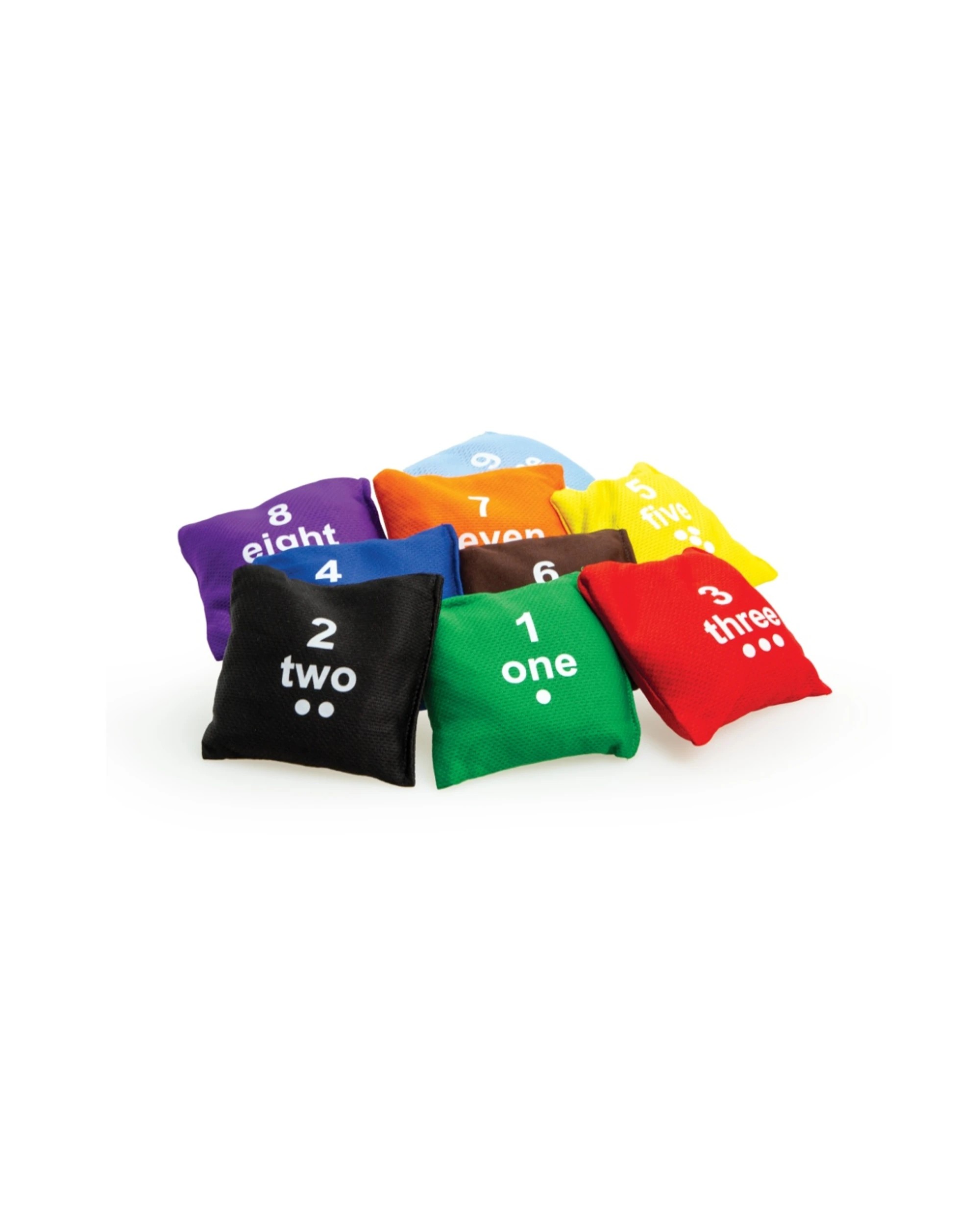 2 Victor Sports 10pc Bean Bag Set Numbered 1-10 Educational Colours Cotton - Multi, 2 of 3
