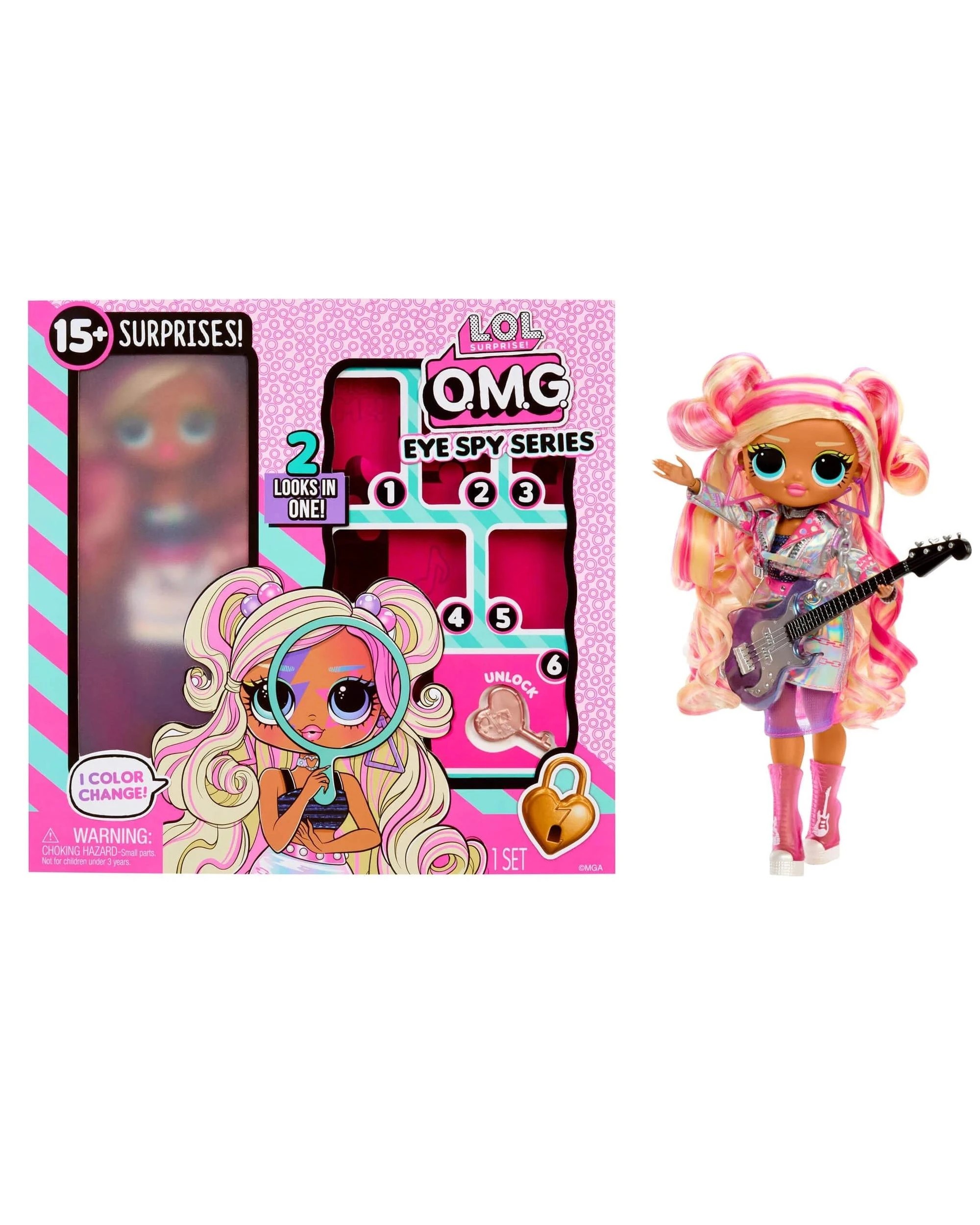 1 L.O.L. Surprise OMG Eye Spy Rockstar Jordan Boltz Fashion Doll, 1 of 7