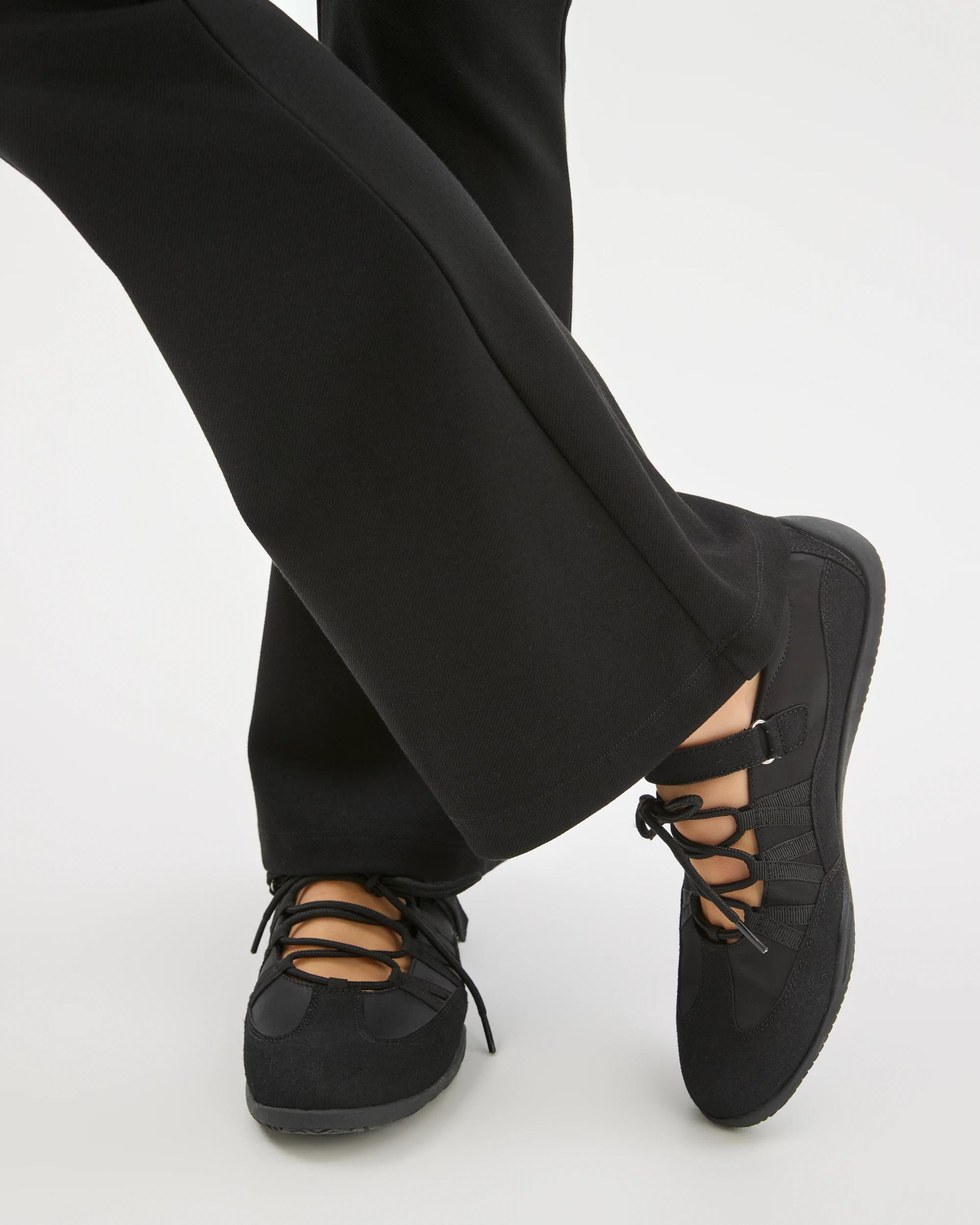 5 Target Woman Jersey Twill Kick Flare Leggings BLACK, 5 of 6