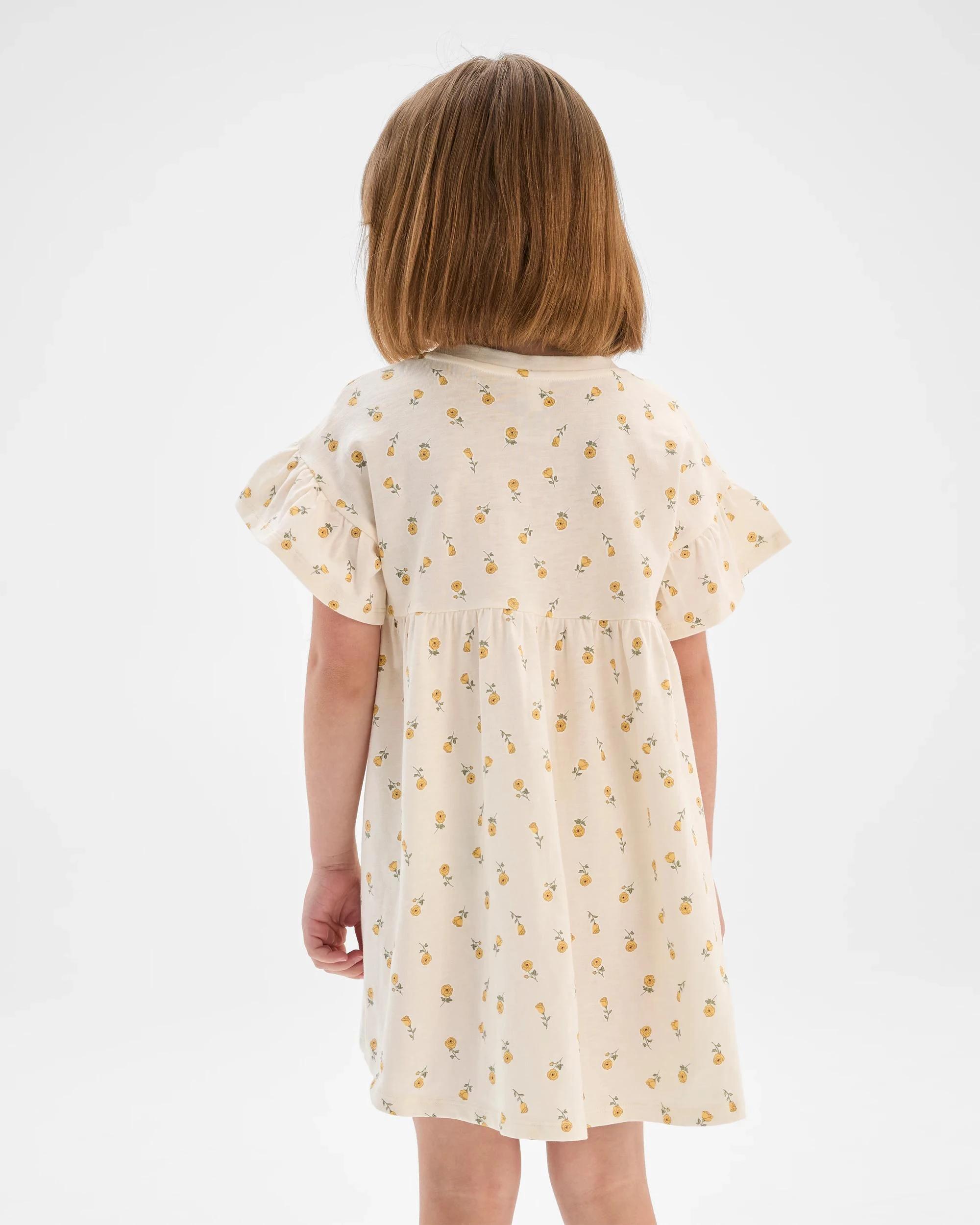 5 Target Kids Australian Cotton Fashion Dress OFF WHITE FLOWER, 5 of 7