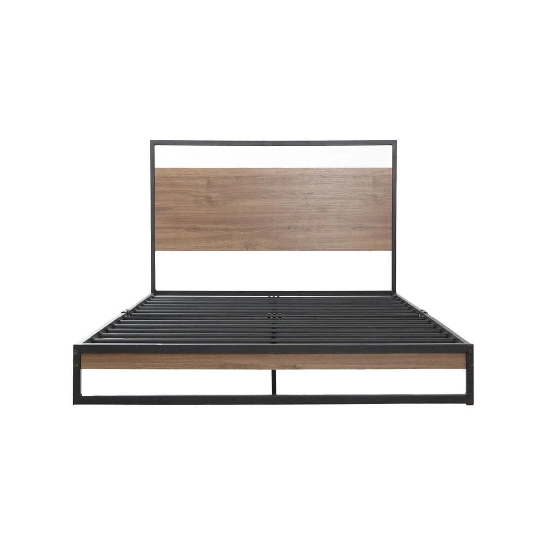 1 Artiss Bed Frame Metal Frame Dane - King Single Steel Frame Sturdy Slats Noise Free Easy Assembly Modern Design - Black, 1 of 10