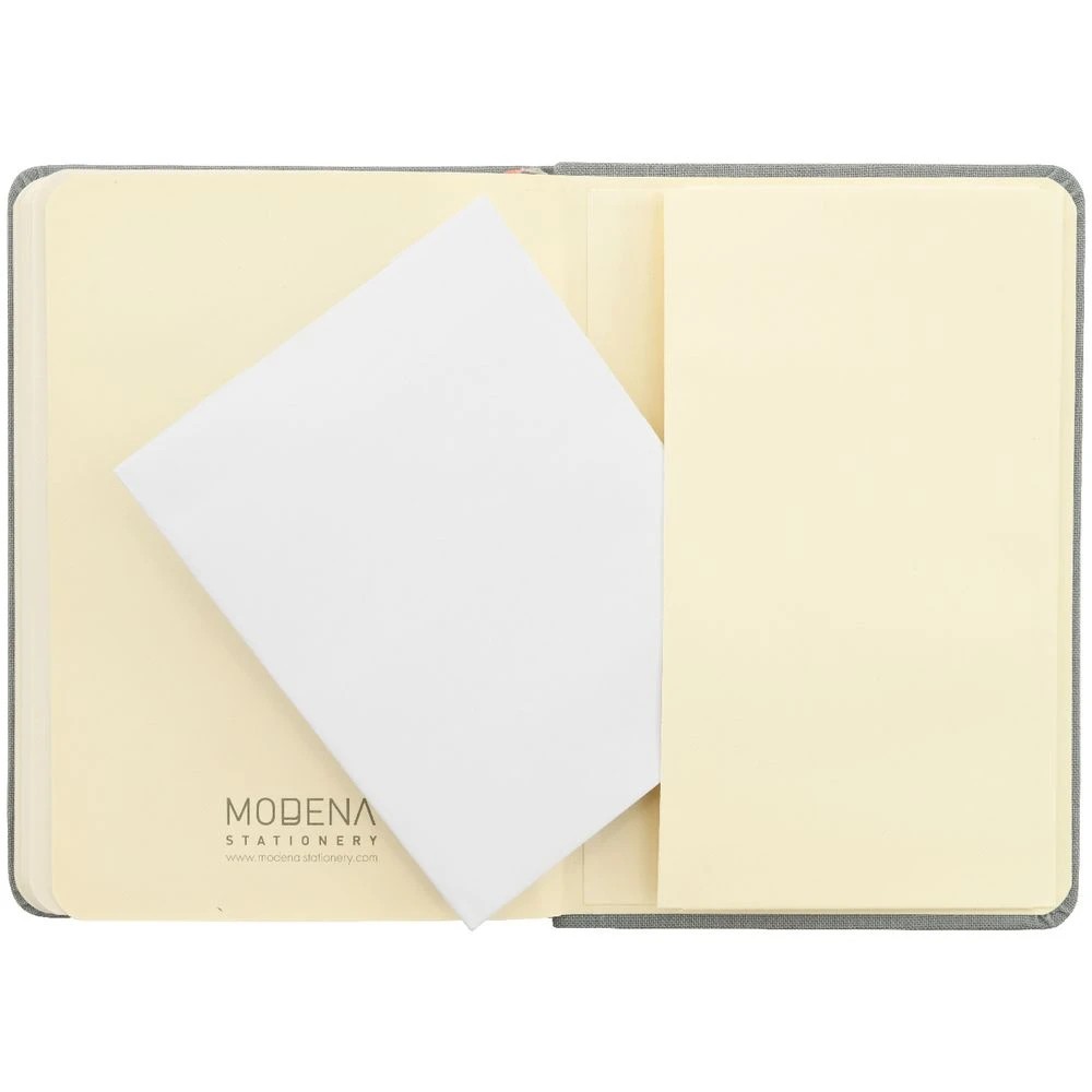5 Modena A6 Linen Plain Notebook Grey, 5 of 5