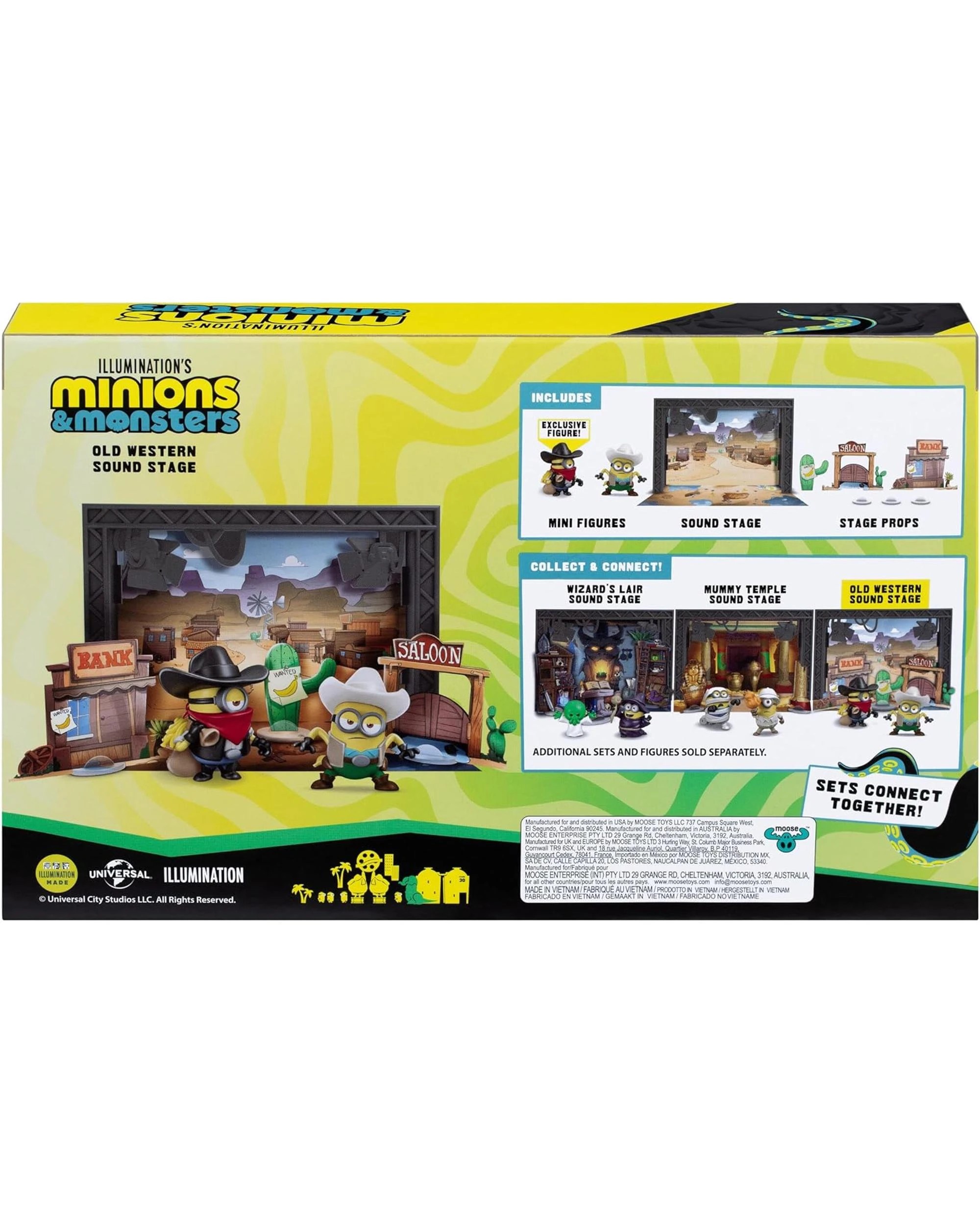 5 Minions and Monsters Old Western Sound Stage Mini Figure 2 Pack, 5 of 5