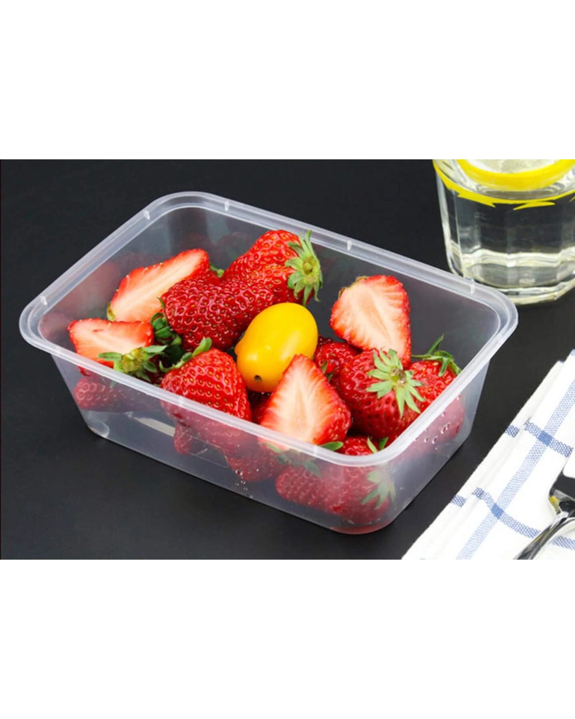 2 BR Home 500 Pack 350ml Food Containers Plastic Meal Prep Storage, 2 of 7