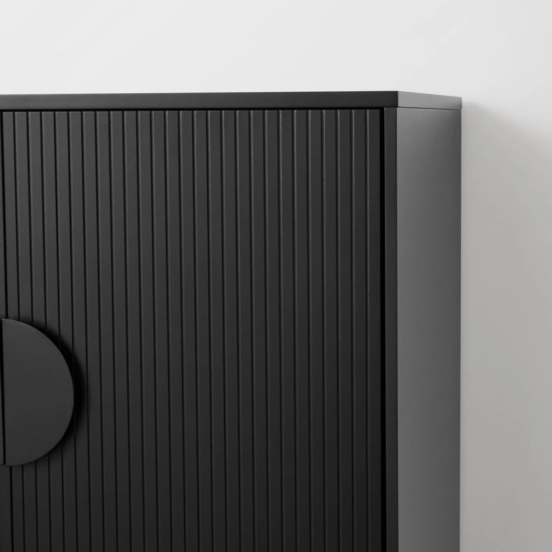 6 Stevie Ribbed Cabinet - Black, 6 of 9
