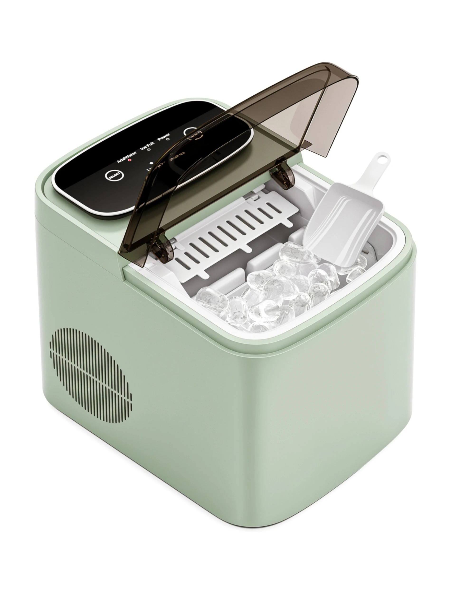 1 Yopower Ice Maker Machine, 12KG/24H Countertop Bullet Ice Maker, 1.2L - Green, 1 of 4