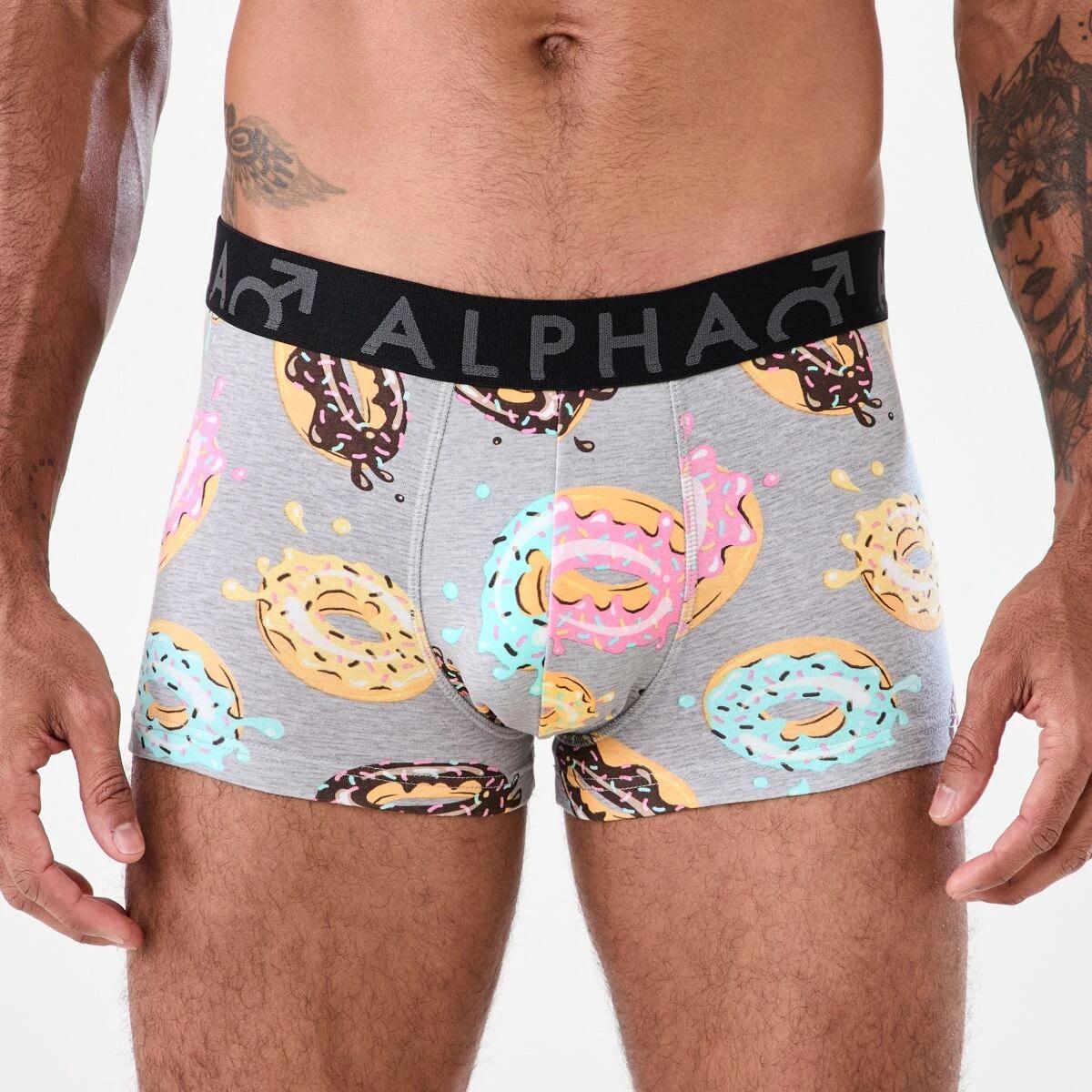 4 3 Pack Print Plain Trunks DONUT SPLATTER, 4 of 7