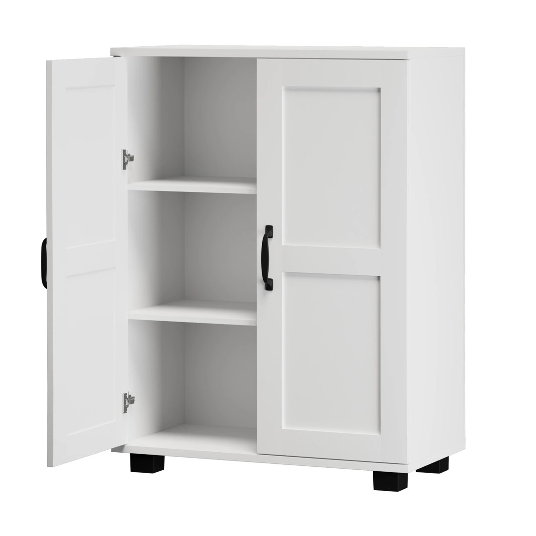 6 Oikiture Storage Cabinet Buffet Sideboard 2 Door Cupboard
 - White, 6 of 9