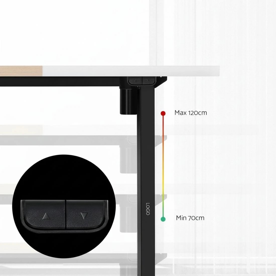 4 Artiss Motorised Standing Desk Sit Stand Desks - Multi, 4 of 4