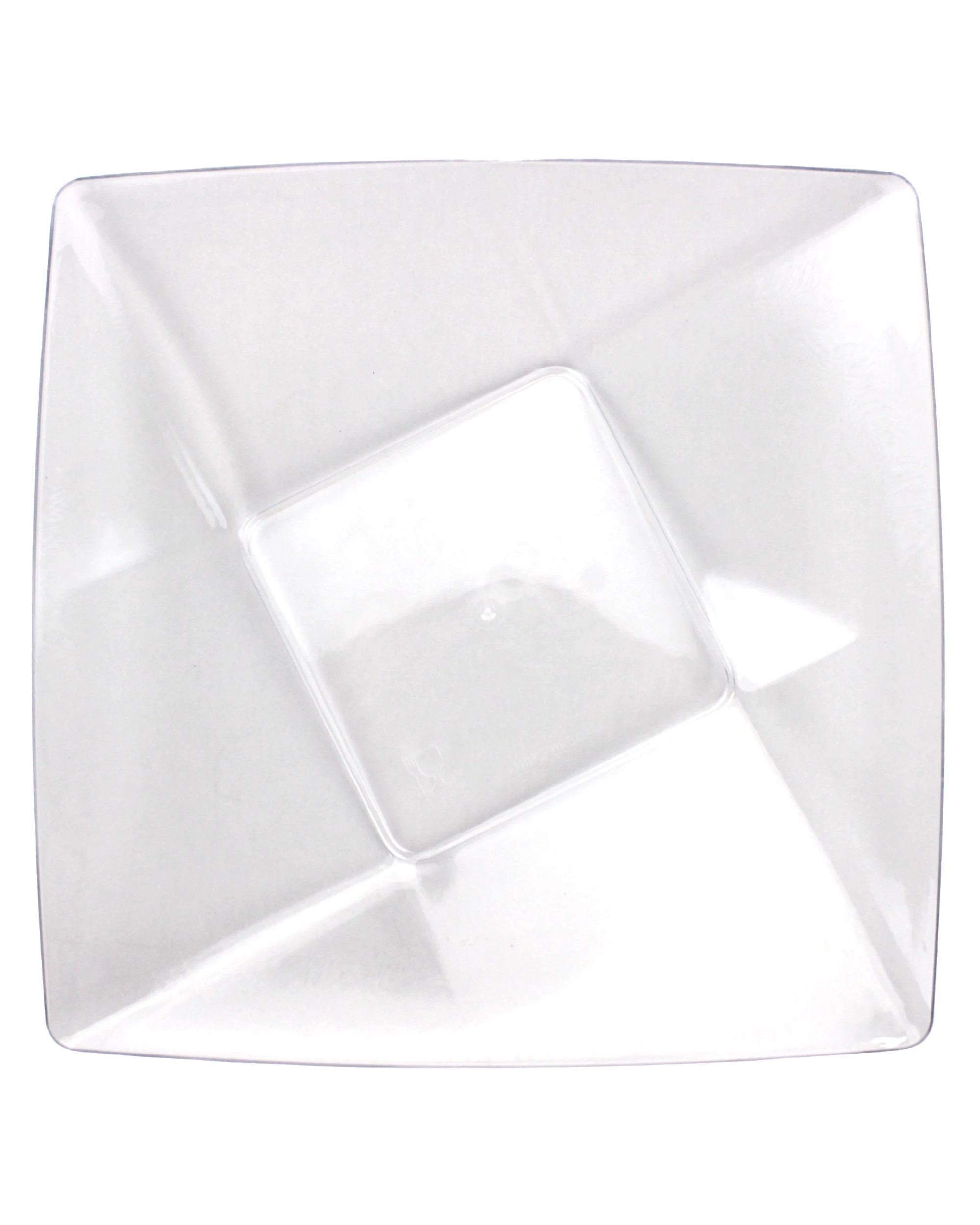 1 Party Maker Square Serving Plates 21.5cm Pack of 2 - Clear, 1 of 5