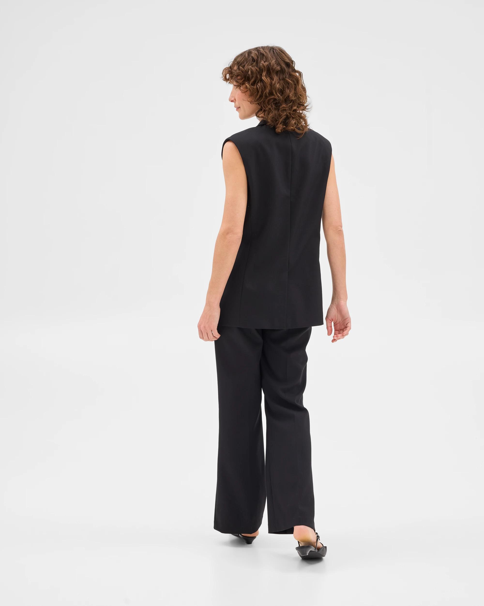 4 Sleeveless Blazer - Preview BLACK, 4 of 6