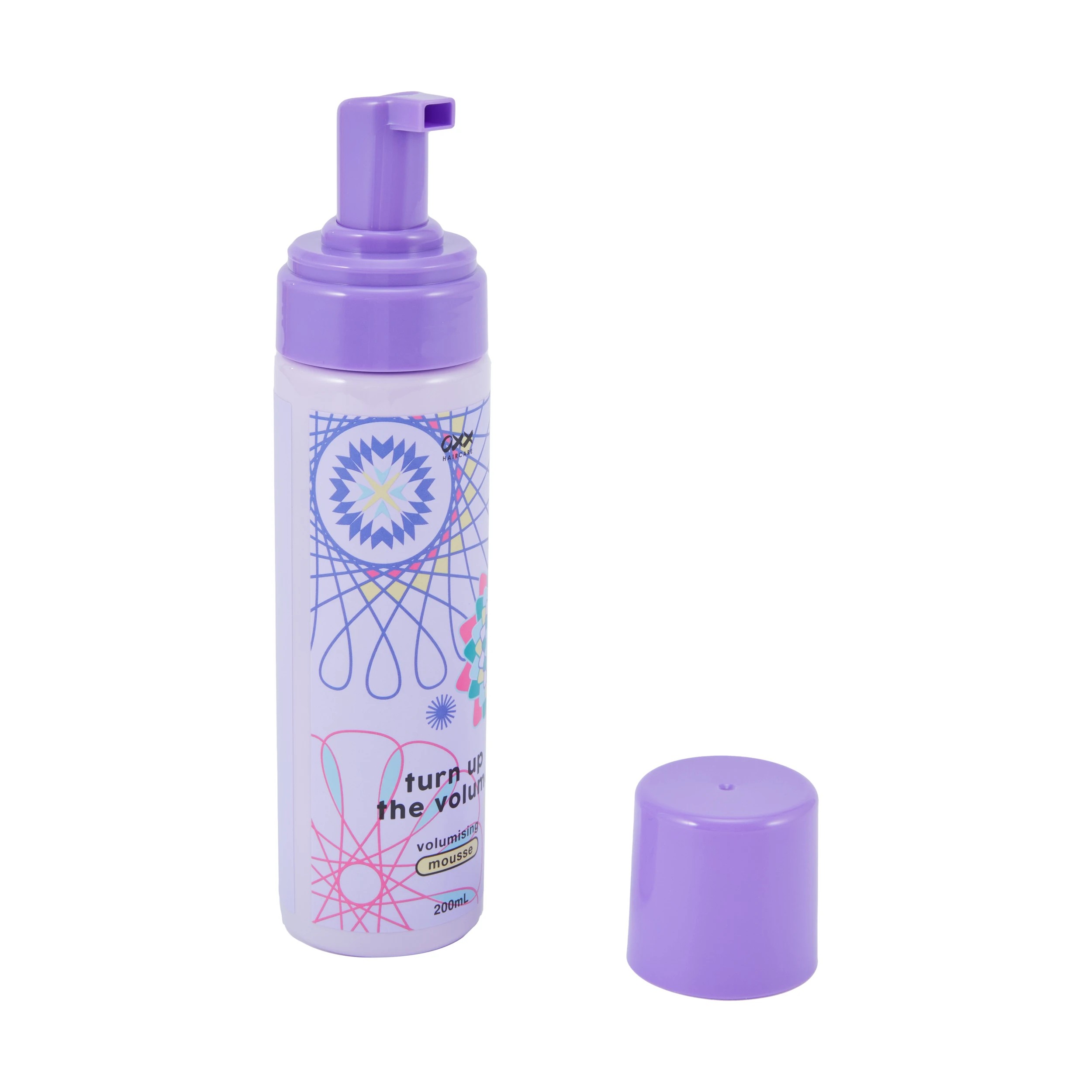 2 OXX Haircare Turn Up the Volume Volumising Mousse 200ml - Vanilla and Violet Scented, 2 of 4