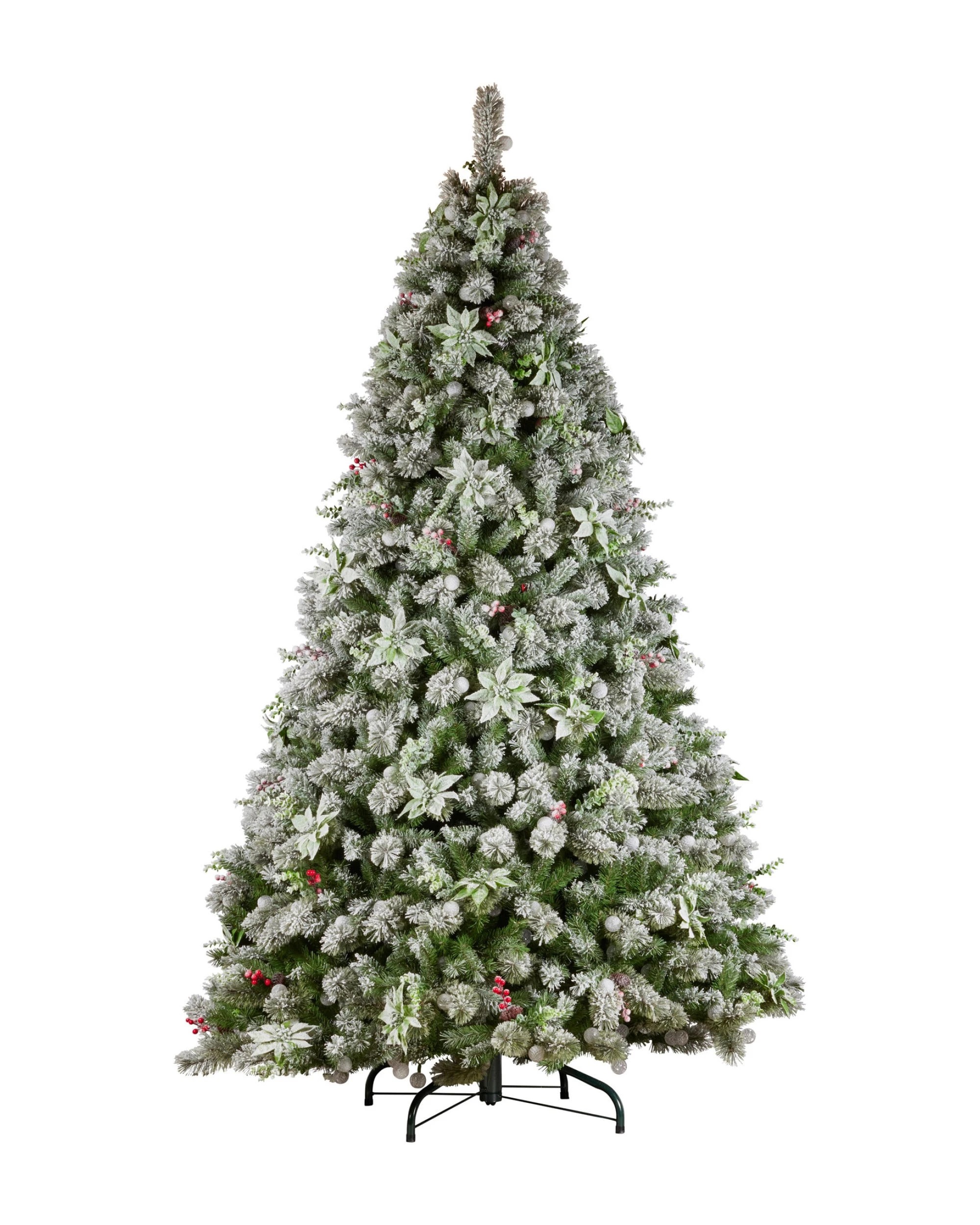 3 Christabelle Snowy Crown Pine 3.7m Multicolour Pre-Lit Christmas Tree with 5340 Tips - Multi, 3 of 8