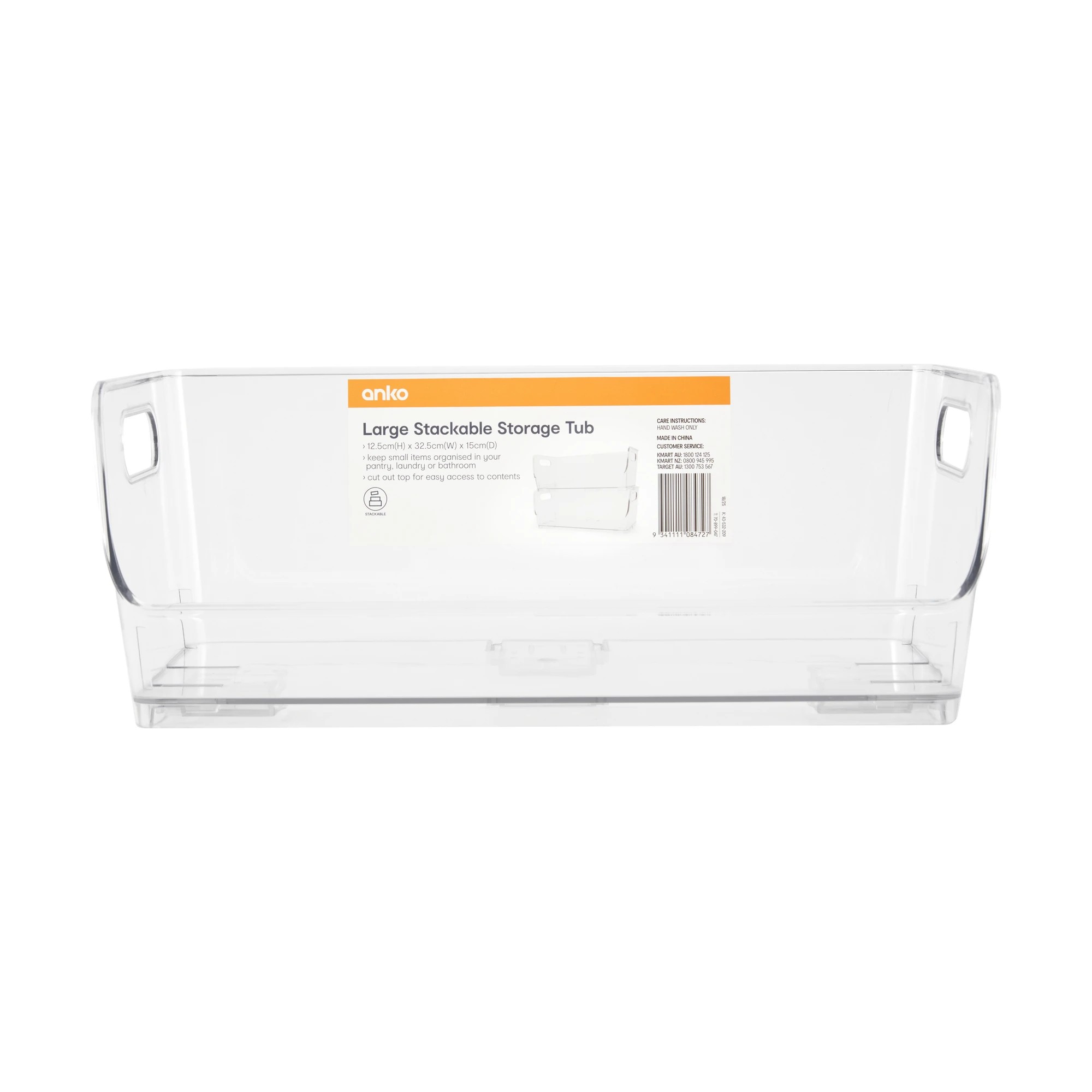 6 Large Stackable Storage Tub - Clear, 6 of 6
