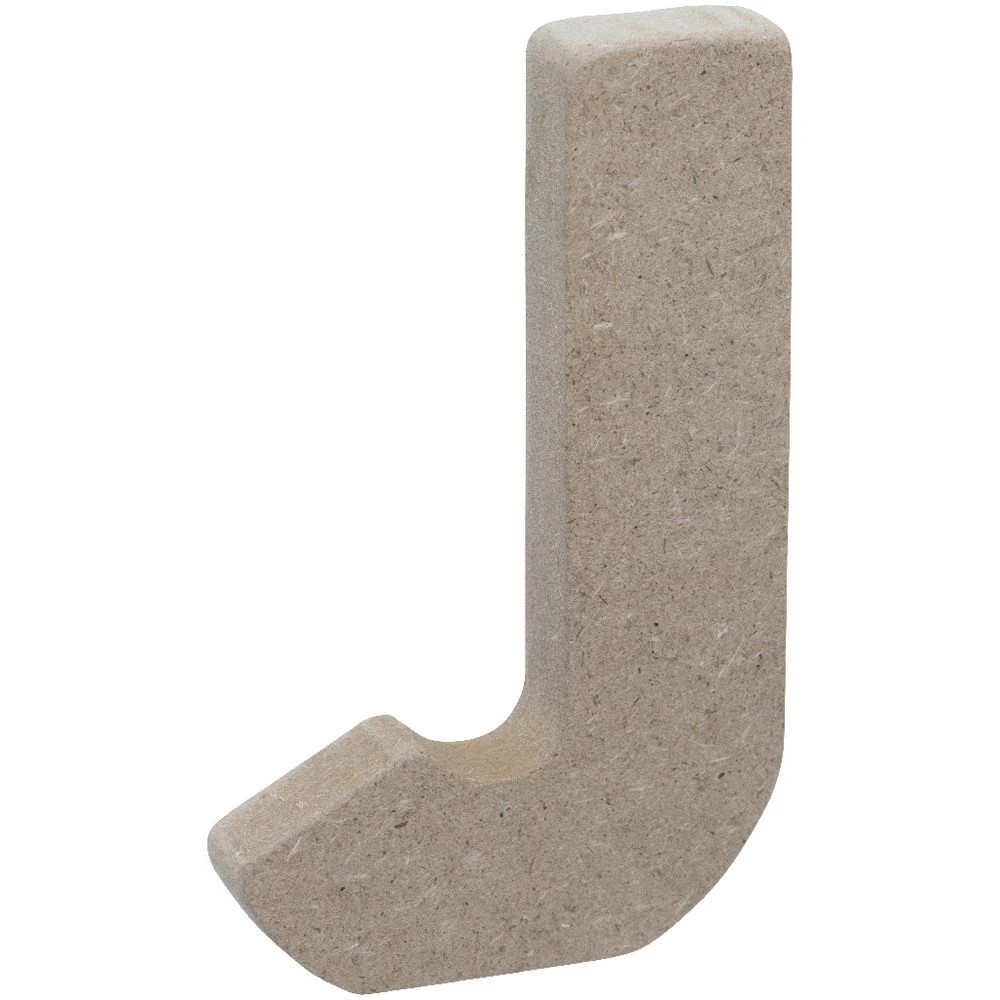 3 Born Wooden Alphabet Letter J 10cm, 3 of 3