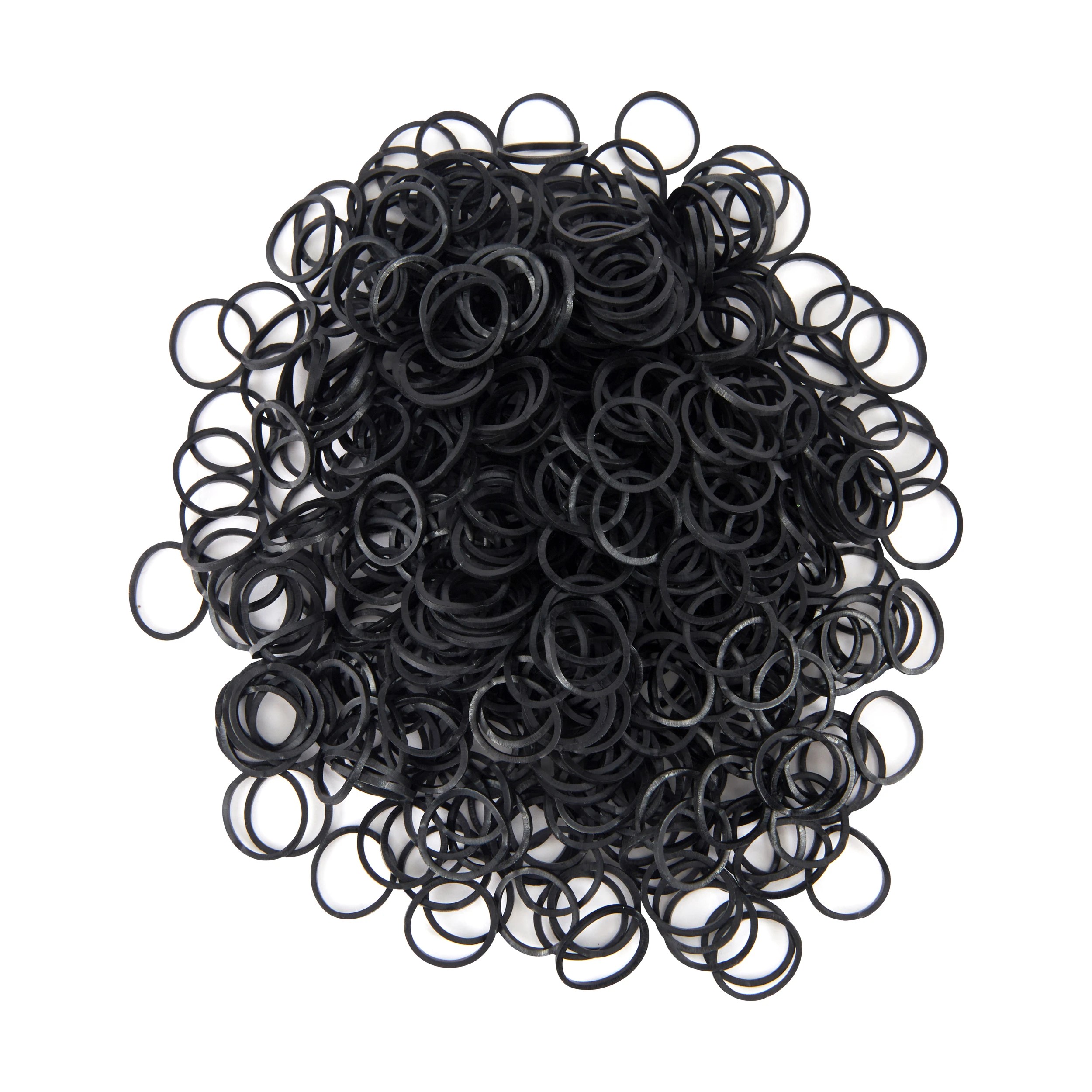 1 OXX Haircare 800 Piece Poly Band Pack - Black, 1 of 4